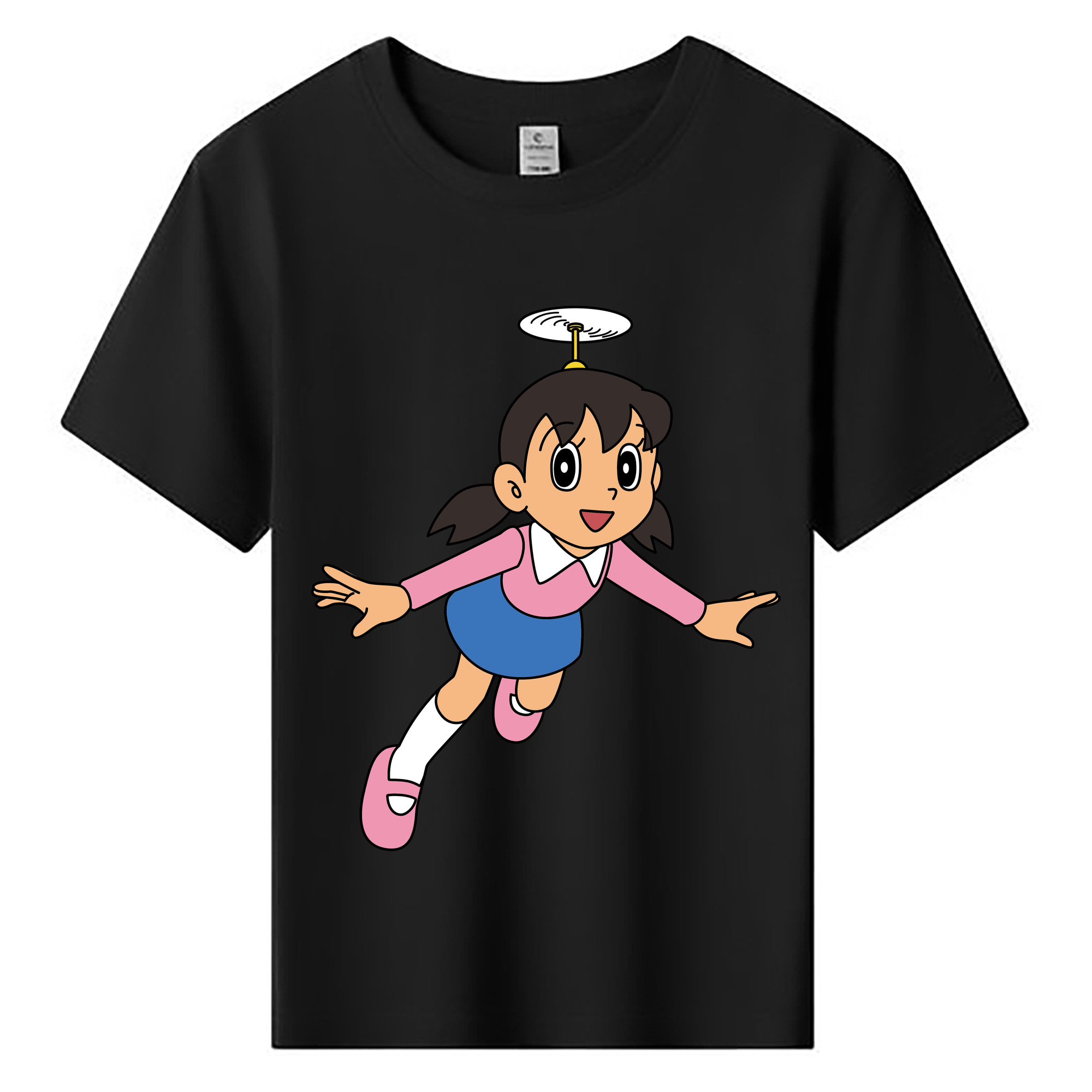 （画像用） ドラえもん みなもと しずか Doraemon Shizuka Minamoto 綿100％キッズTシャツ（フロントプリント）