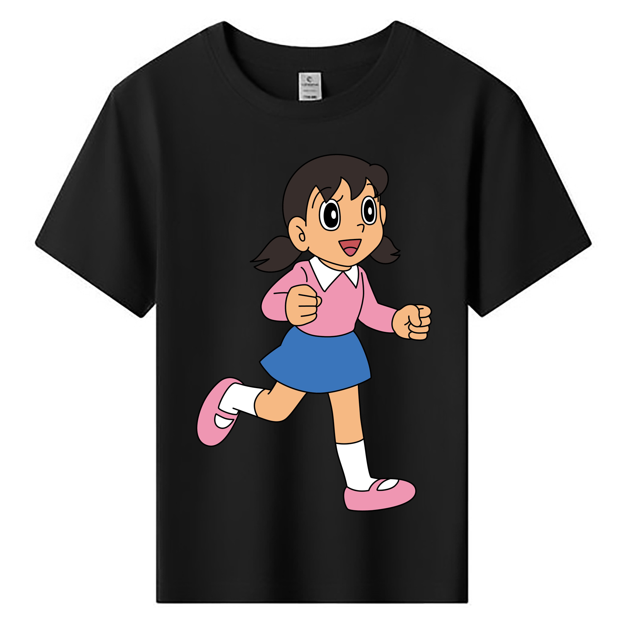 （画像用） ドラえもん みなもと しずか Doraemon Shizuka Minamoto 綿100％キッズTシャツ（フロントプリント）