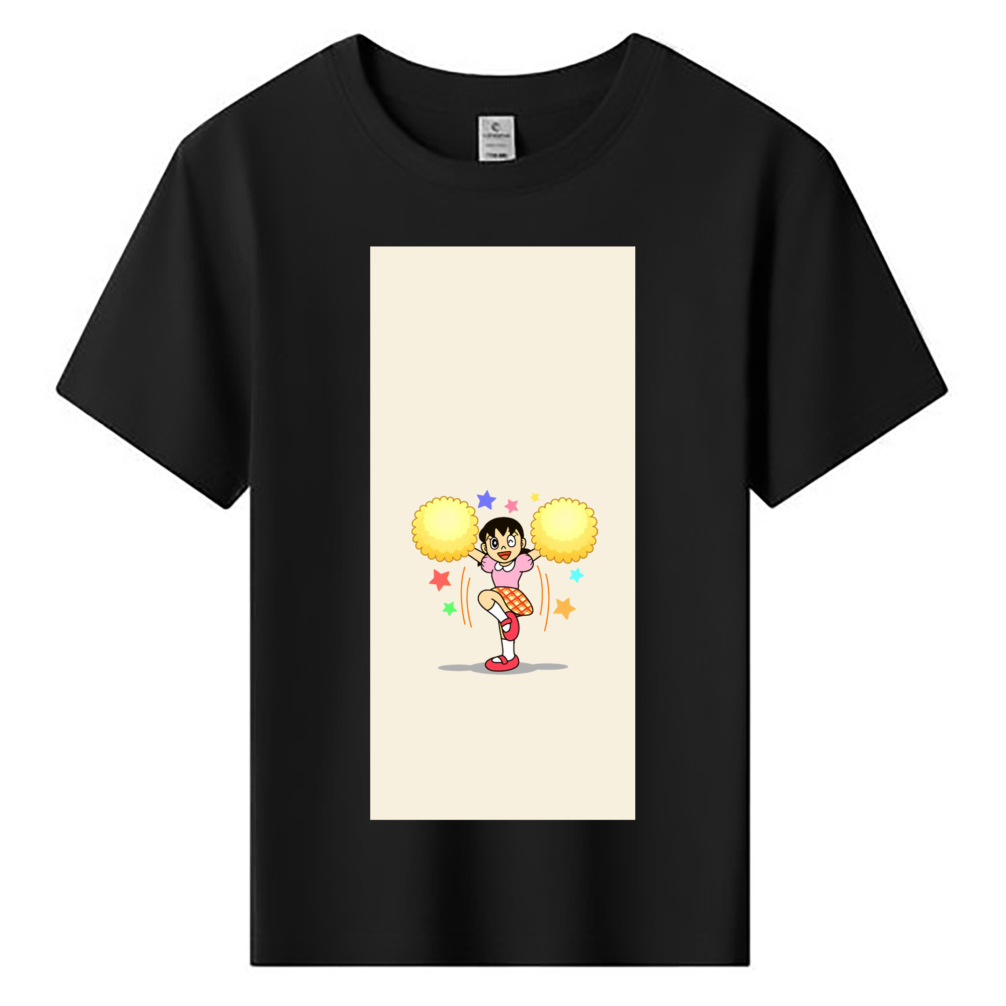 （画像用） ドラえもん みなもと しずか Doraemon Shizuka Minamoto 綿100％キッズTシャツ（フロントプリント）