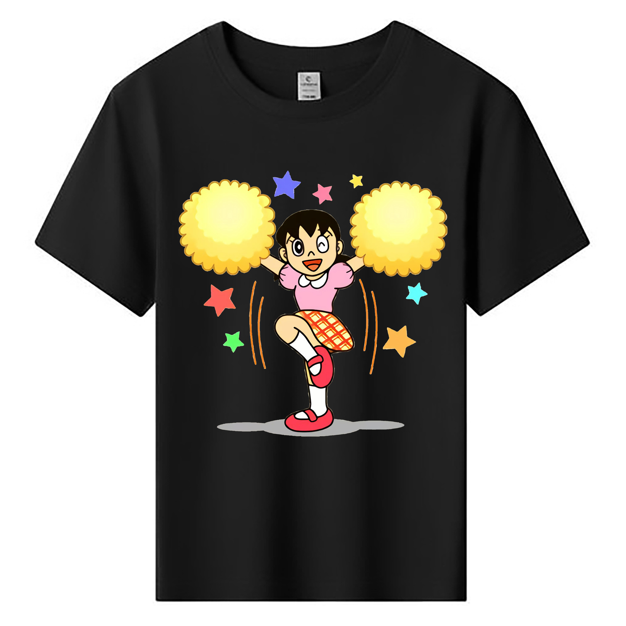 （画像用） ドラえもん みなもと しずか Doraemon Shizuka Minamoto 綿100％キッズTシャツ（フロントプリント）