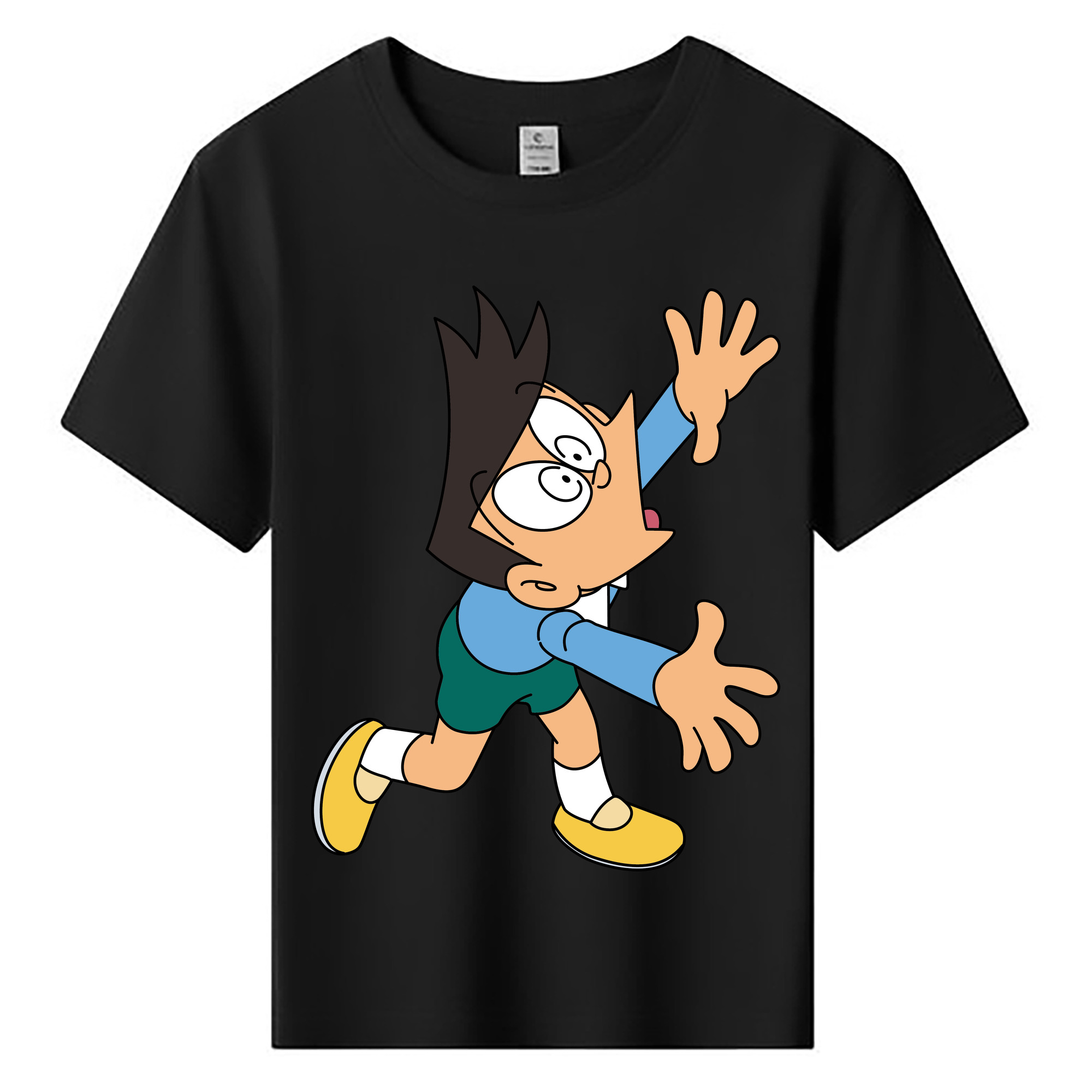 （画像用） ドラえもん 骨川 スネ夫 Doraemon Honekawa Suneo 綿100％キッズTシャツ（フロントプリント）