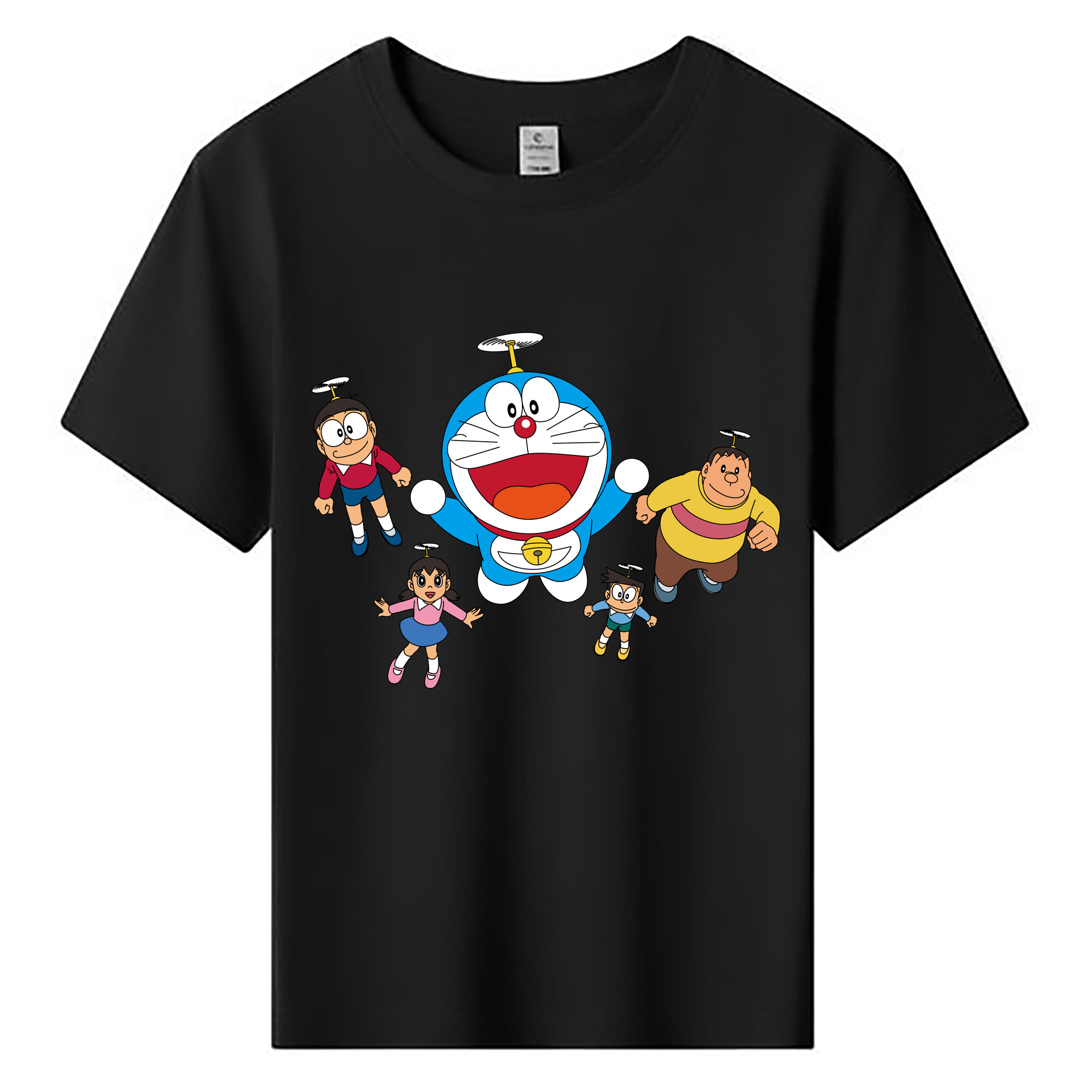 （画像用） ドラえもん 骨川 スネ夫 Doraemon Honekawa Suneo 綿100％キッズTシャツ（フロントプリント）