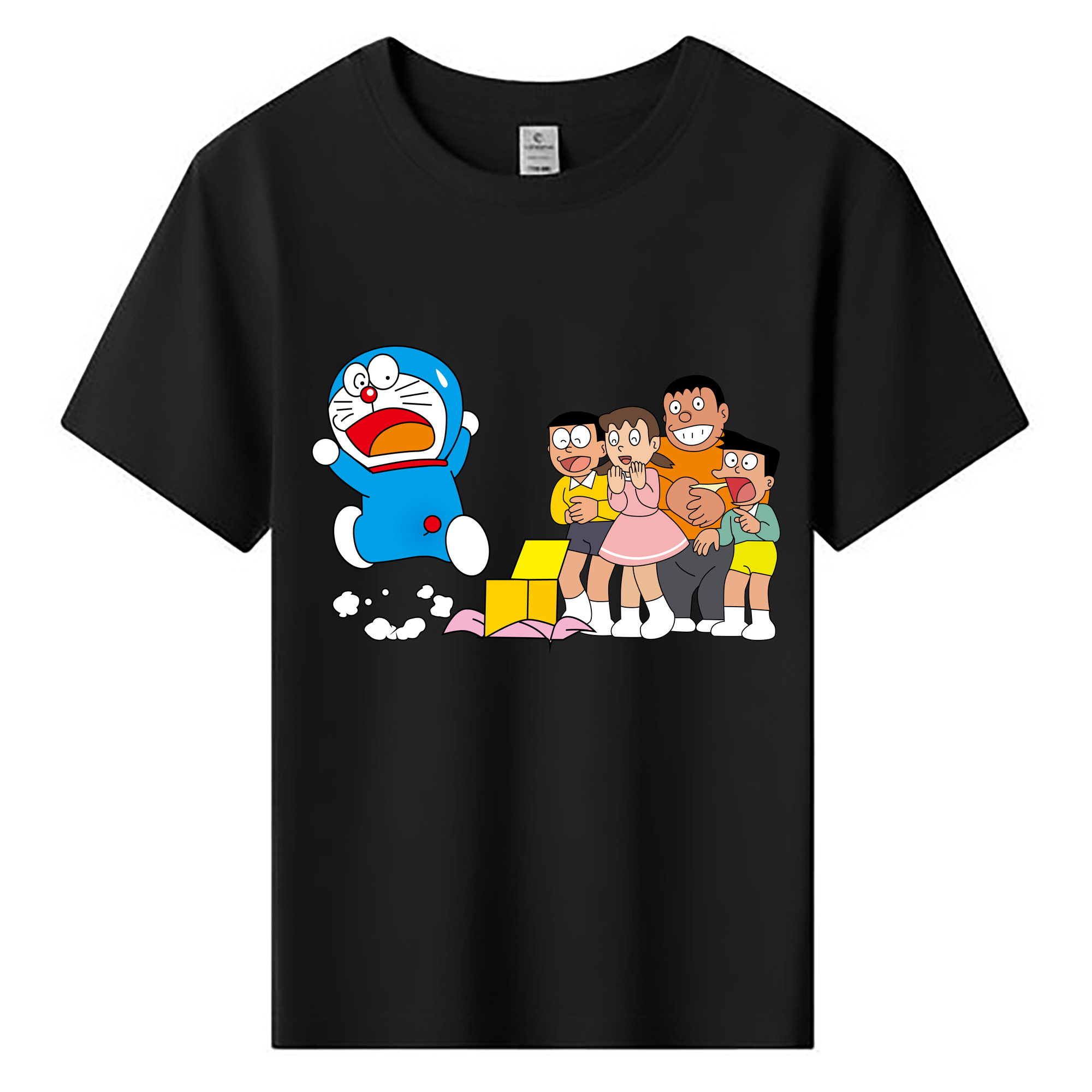 （画像用） ドラえもん 骨川 スネ夫 Doraemon Honekawa Suneo 綿100％キッズTシャツ（フロントプリント）