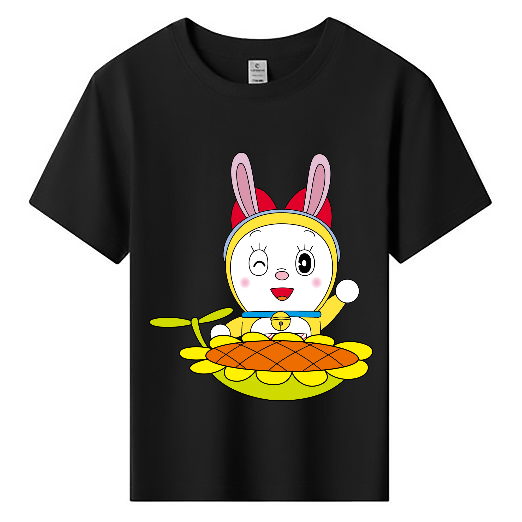 （画像用） ドラえもん ドラミ Doraemon Dorami 綿100％キッズTシャツ（フロントプリント）