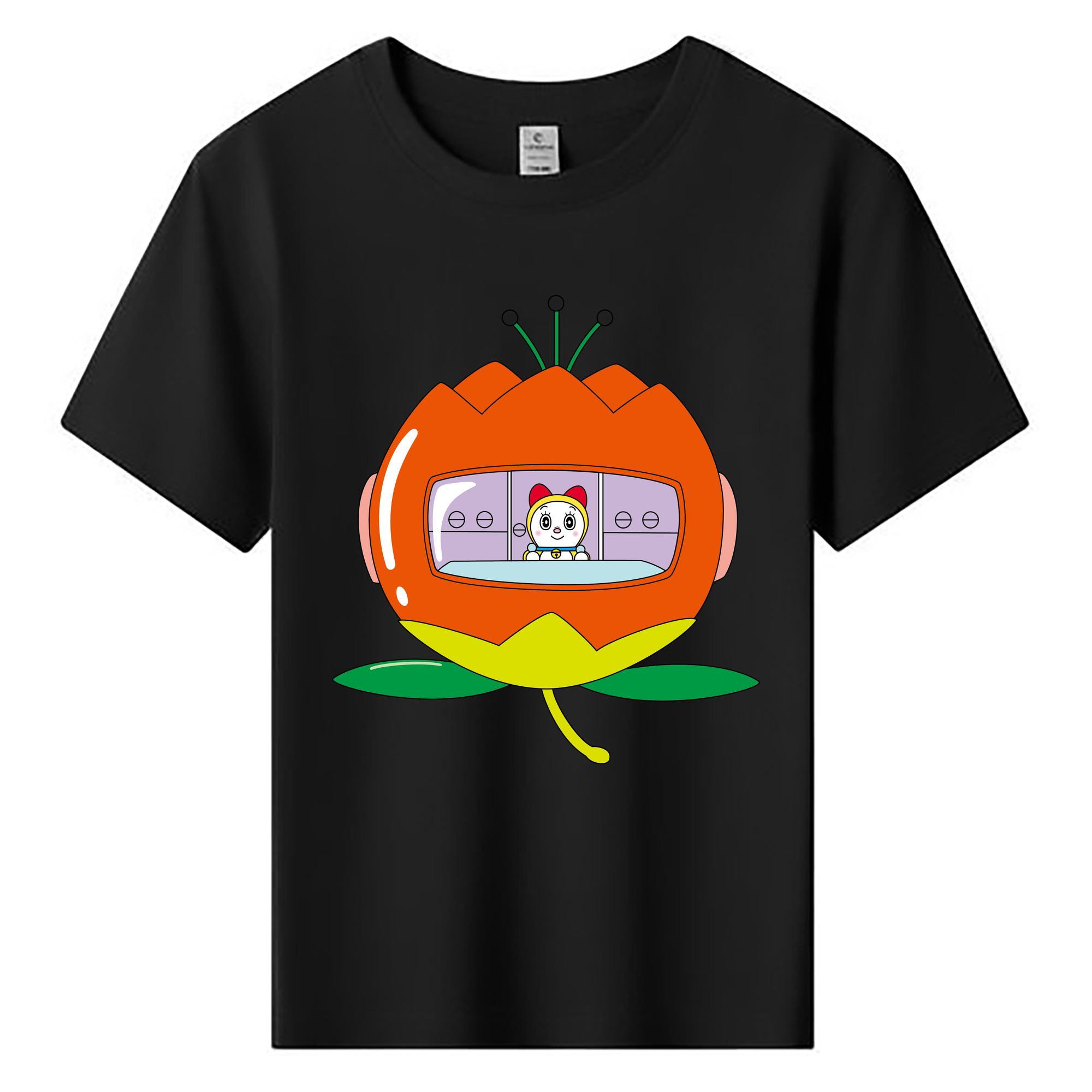 （画像用） ドラえもん ドラミ Doraemon Dorami 綿100％キッズTシャツ（フロントプリント）