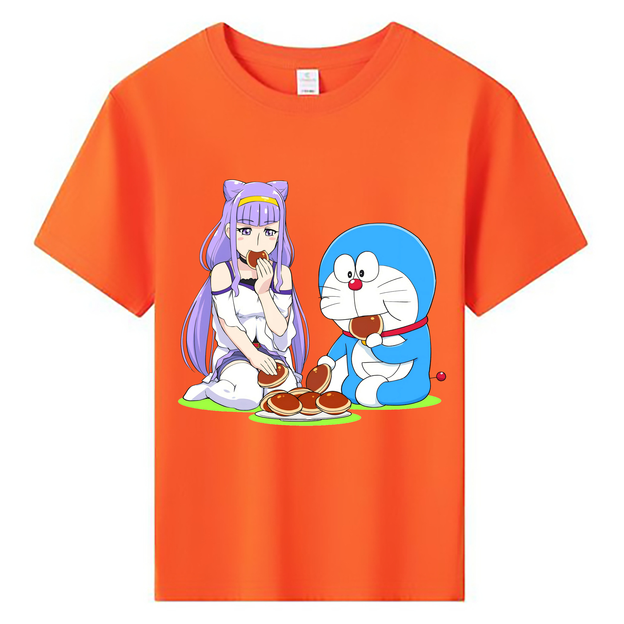 （画像用） ドラえもん Doraemon 綿100％キッズTシャツ（フロントプリント）