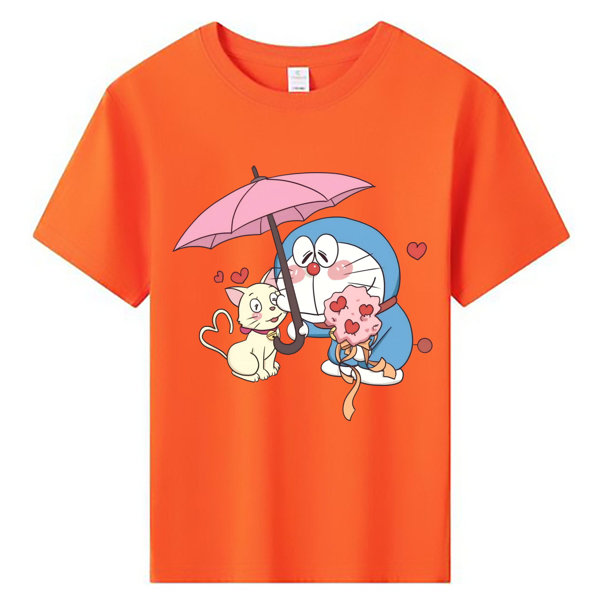 （画像用） ドラえもん Doraemon 綿100％キッズTシャツ（フロントプリント）