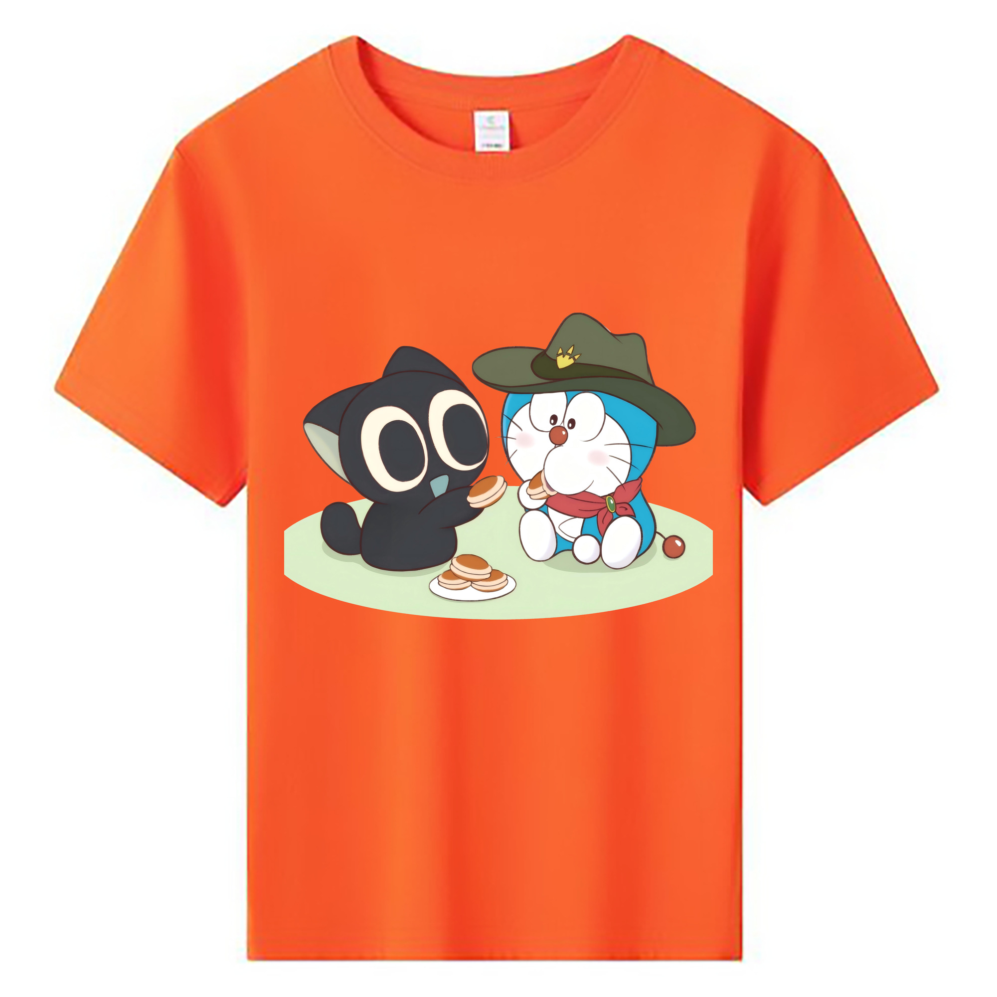（画像用） ドラえもん Doraemon 綿100％キッズTシャツ（フロントプリント）