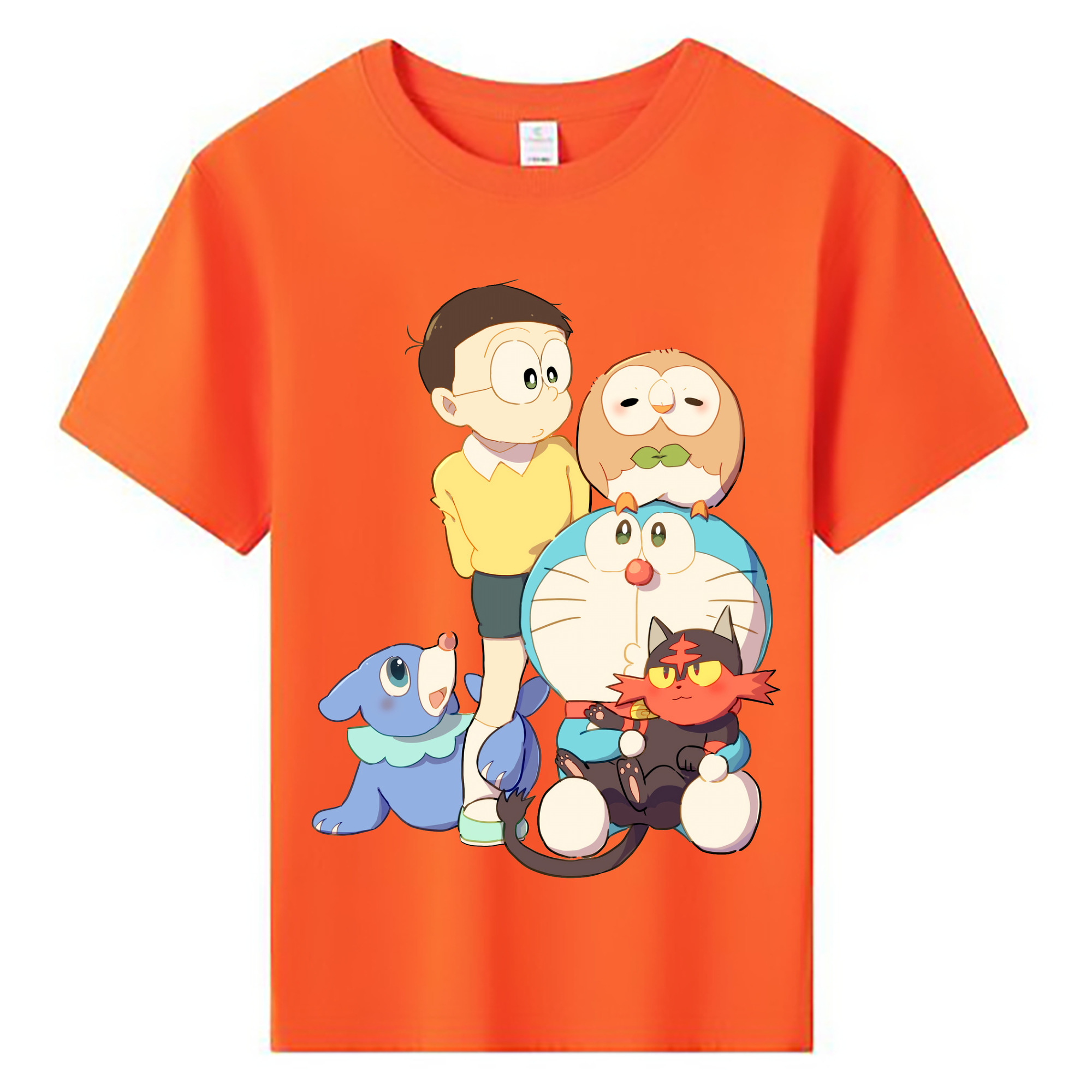（画像用） ドラえもん Doraemon 綿100％キッズTシャツ（フロントプリント）