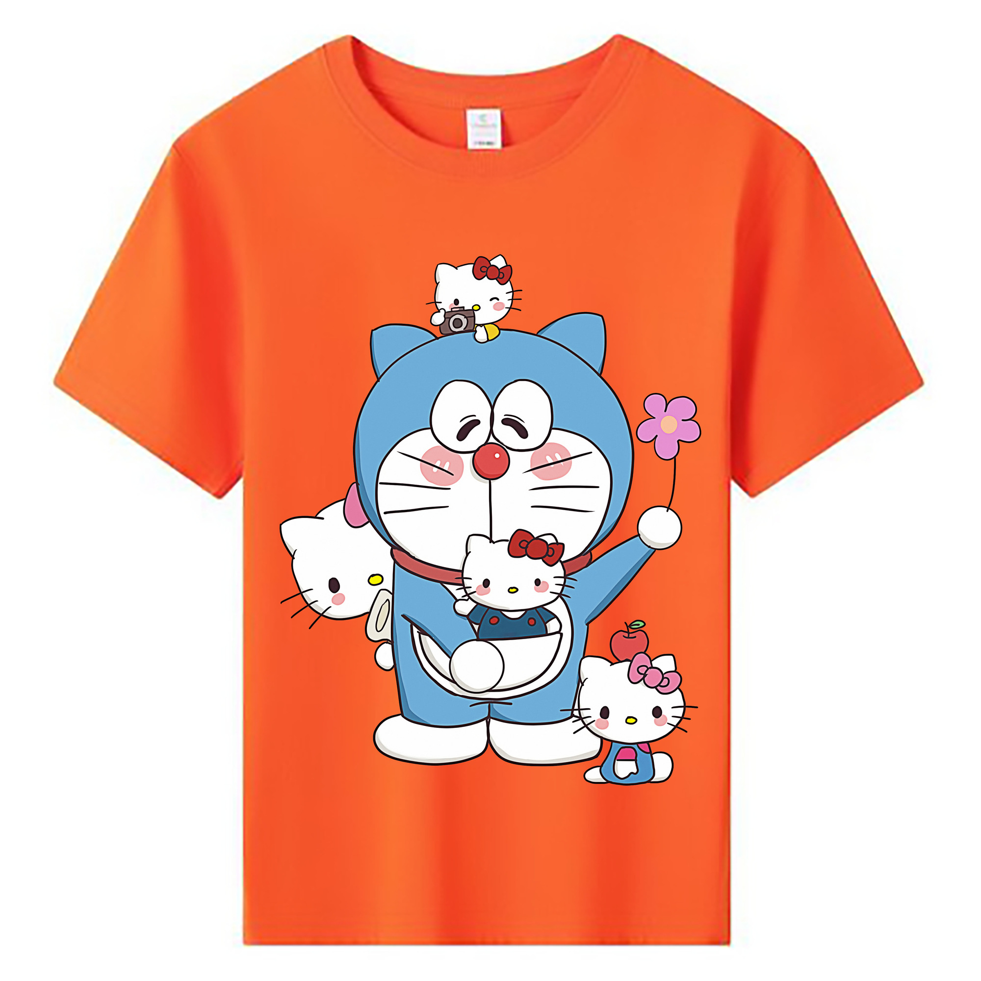 （画像用） ドラえもん Doraemon 綿100％キッズTシャツ（フロントプリント）