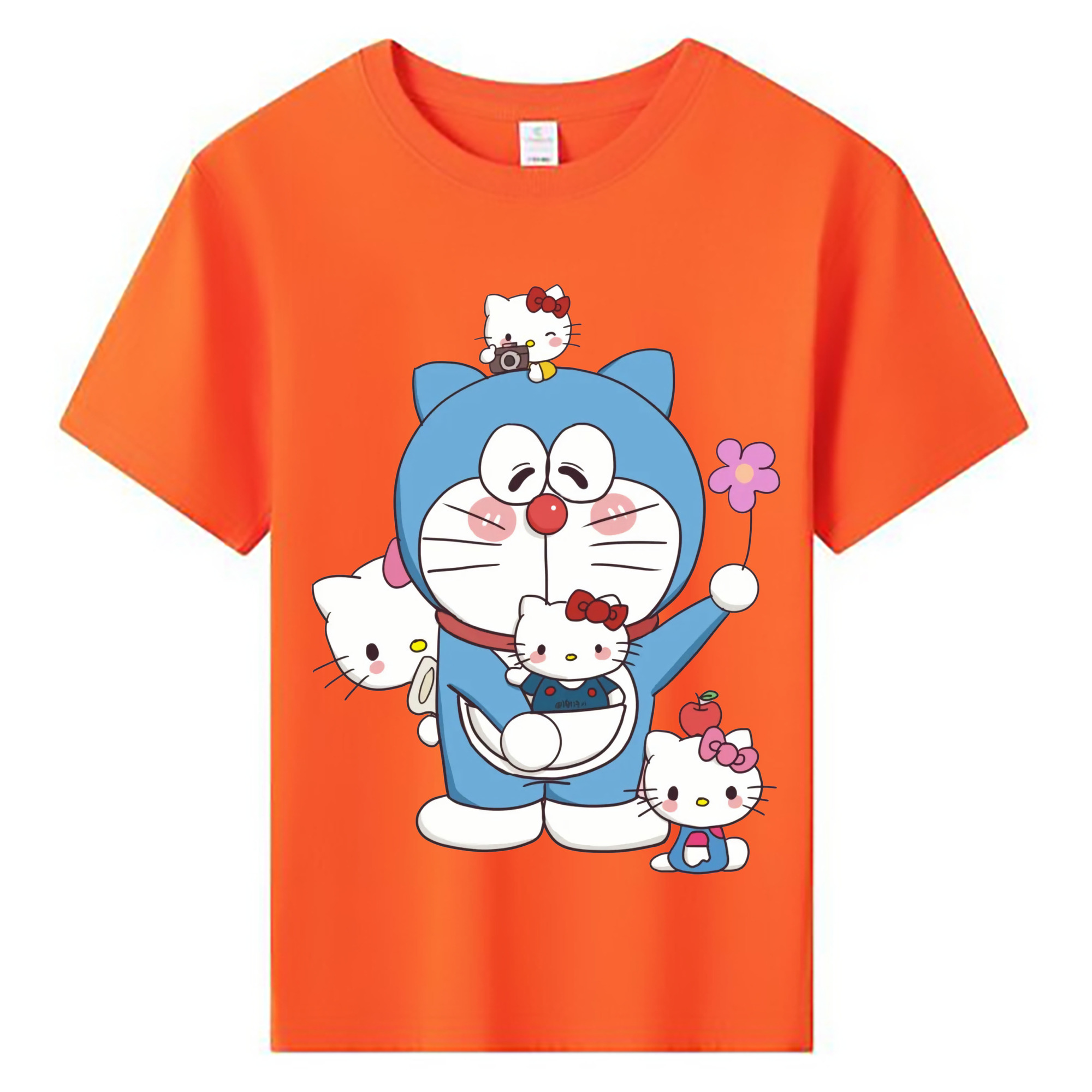 （画像用） ドラえもん Doraemon 綿100％キッズTシャツ（フロントプリント）