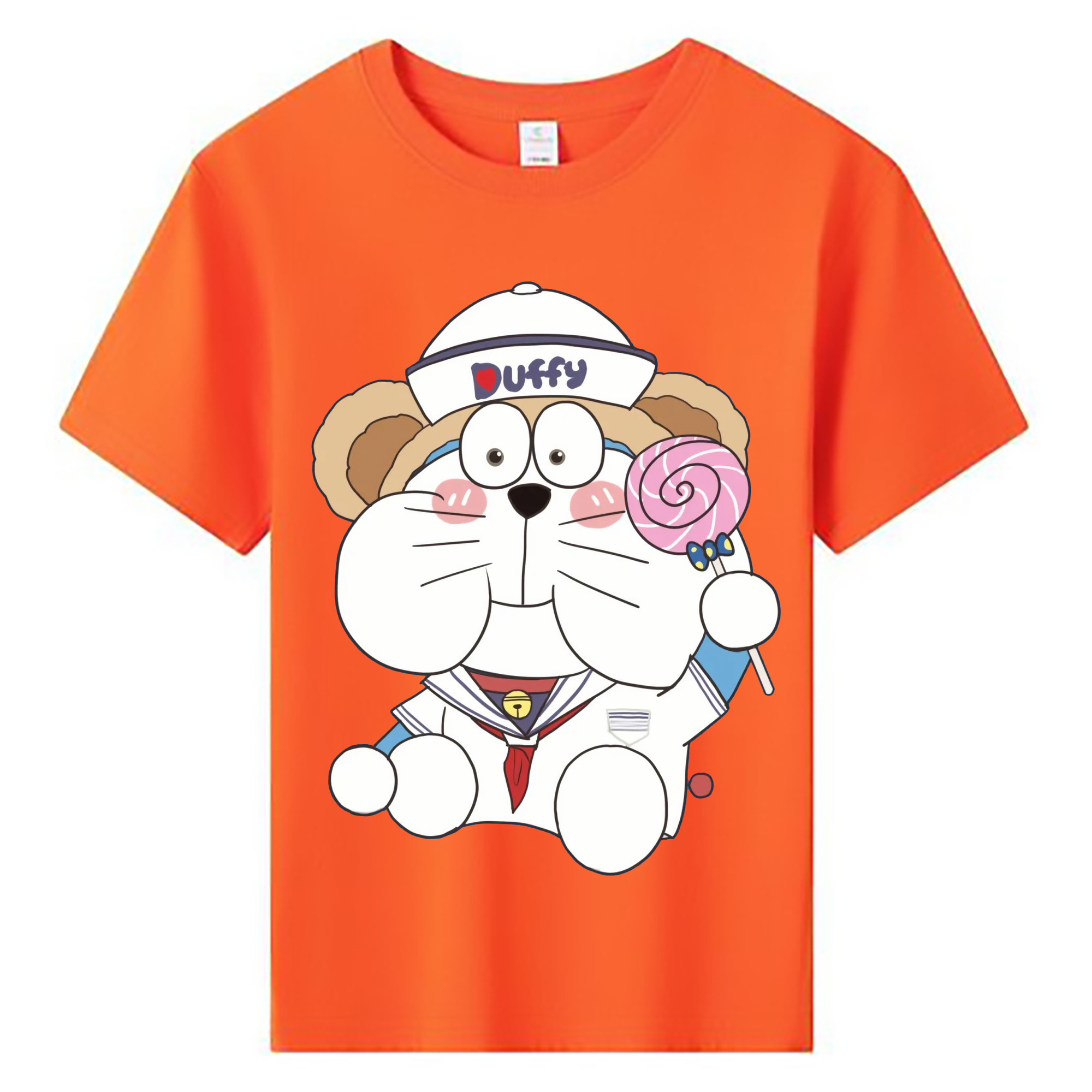 （画像用） ドラえもん Doraemon 綿100％キッズTシャツ（フロントプリント）