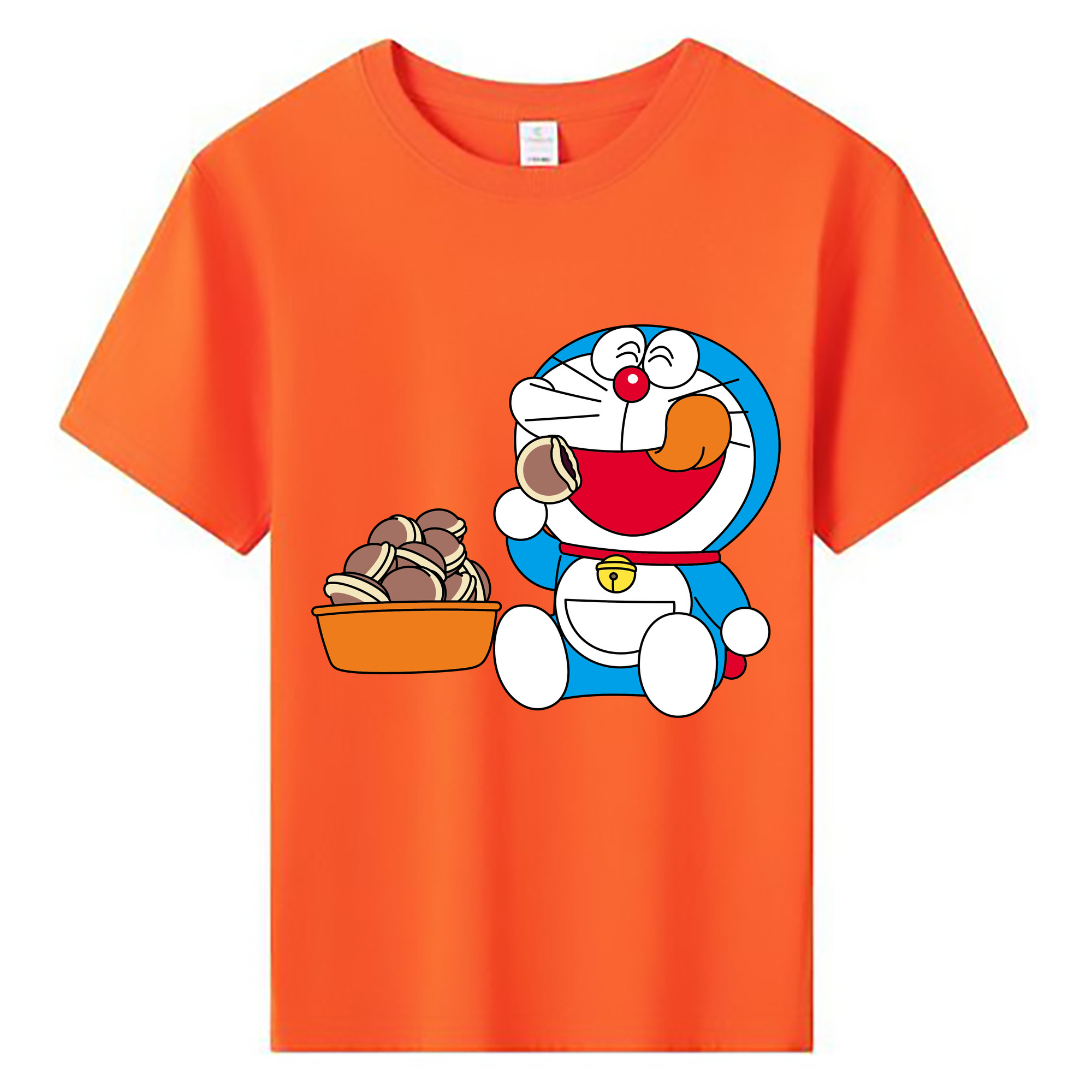（画像用） ドラえもん Doraemon 綿100％キッズTシャツ（フロントプリント）