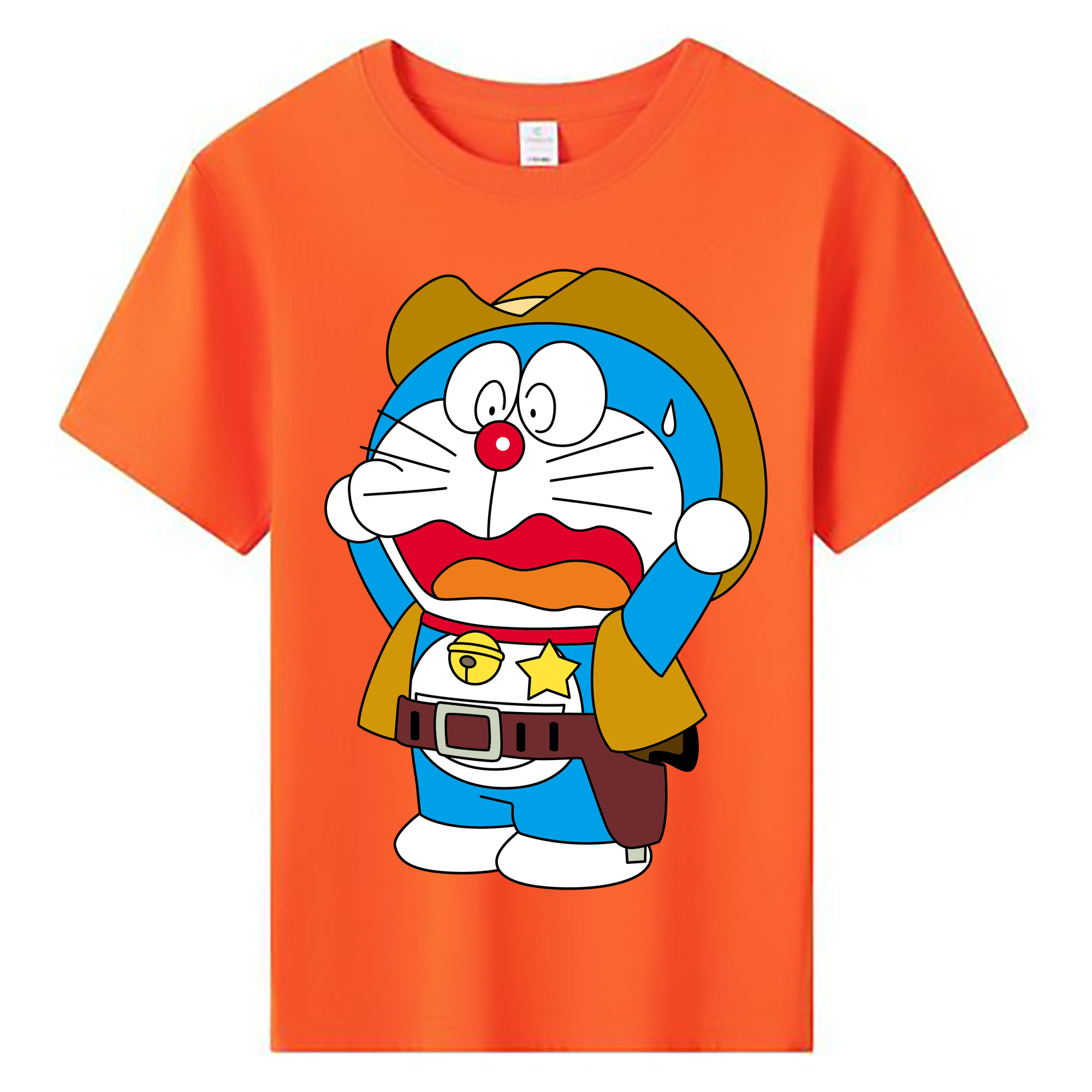 （画像用） ドラえもん Doraemon 綿100％キッズTシャツ（フロントプリント）