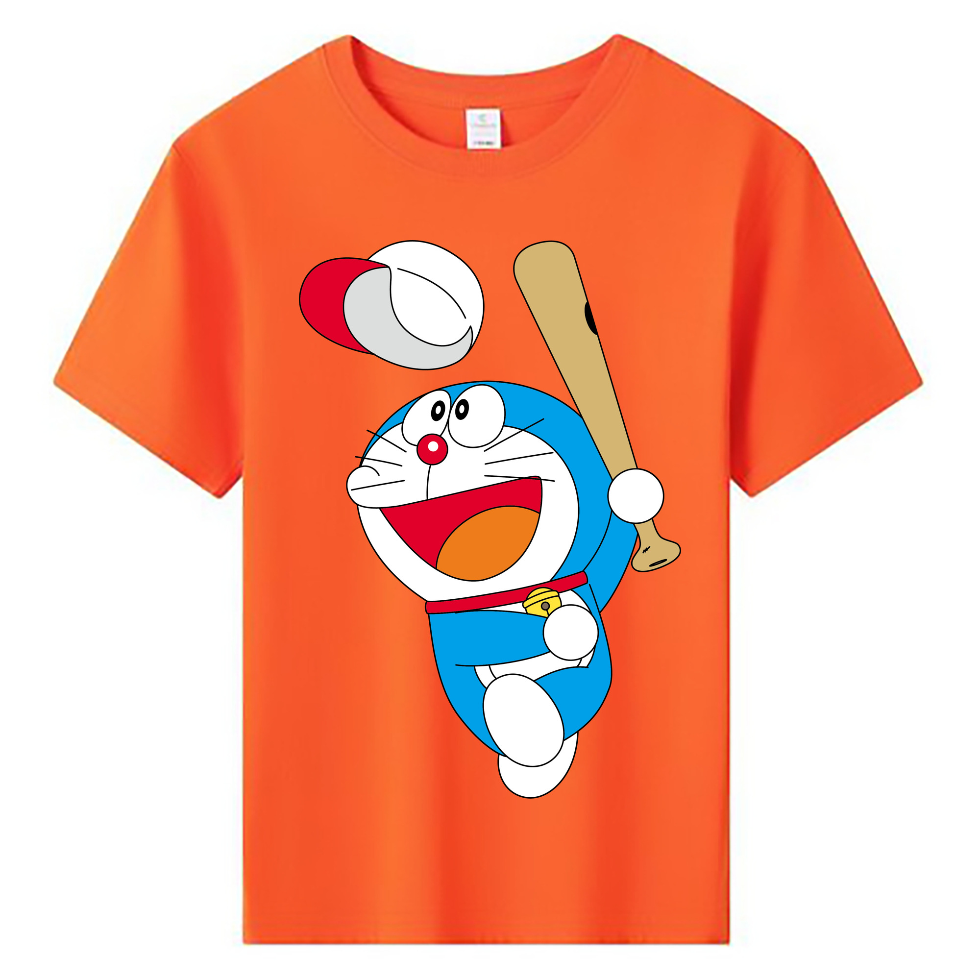 （画像用） ドラえもん Doraemon 綿100％キッズTシャツ（フロントプリント）