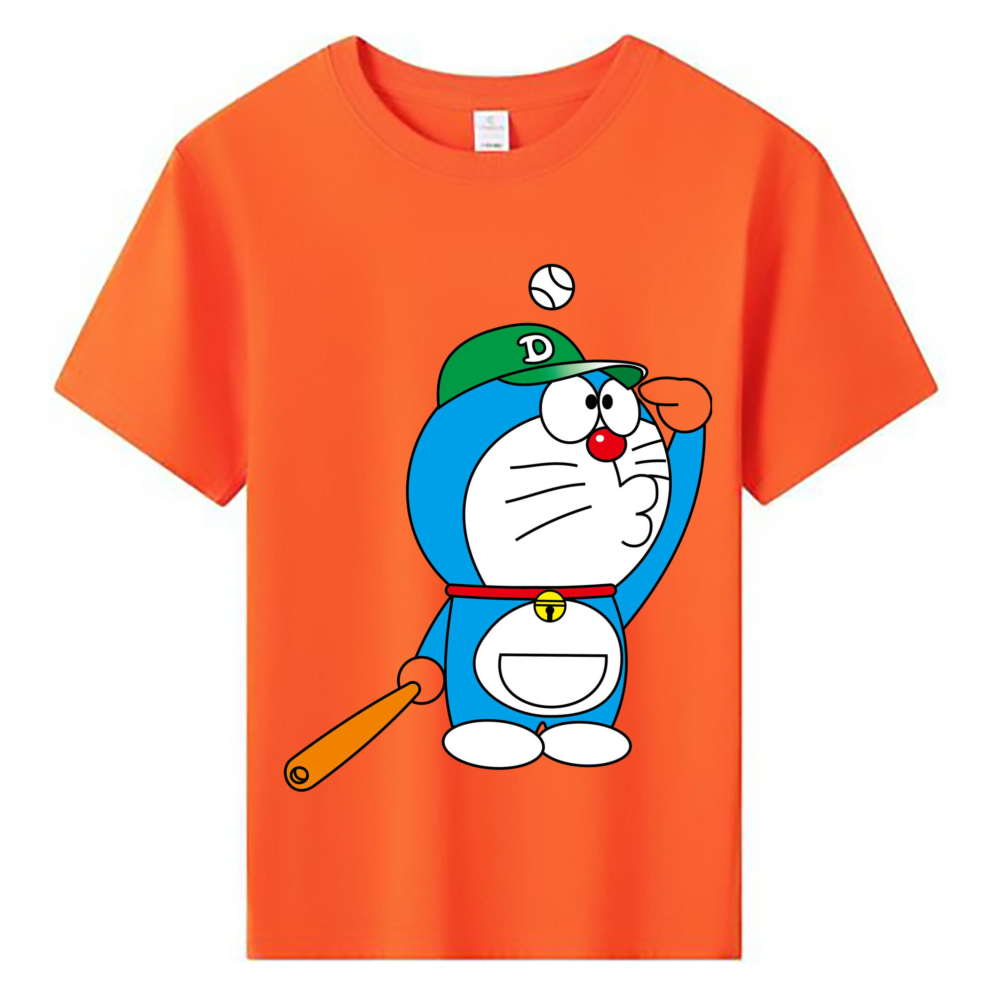 （画像用） ドラえもん Doraemon 綿100％キッズTシャツ（フロントプリント）
