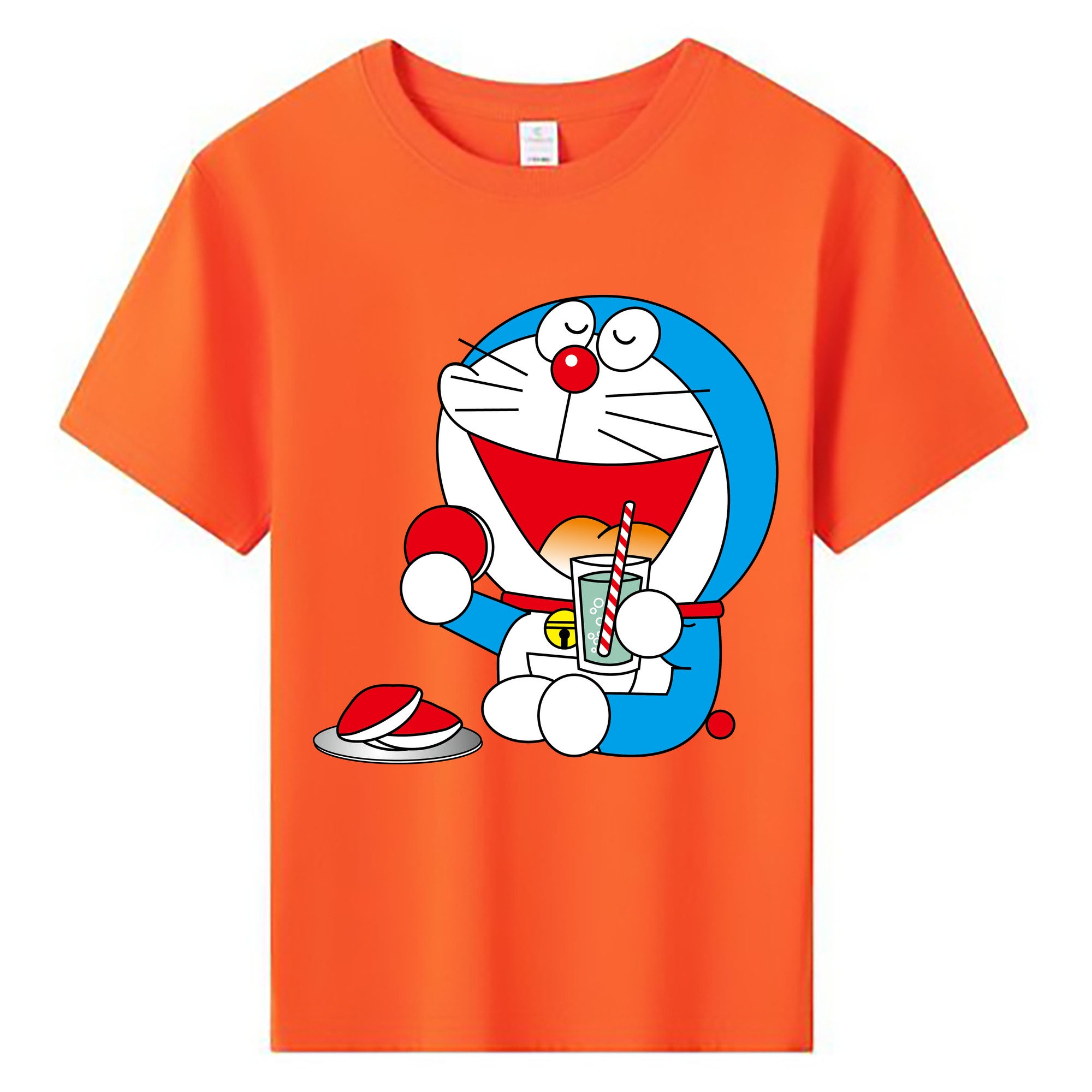 （画像用） ドラえもん Doraemon 綿100％キッズTシャツ（フロントプリント）