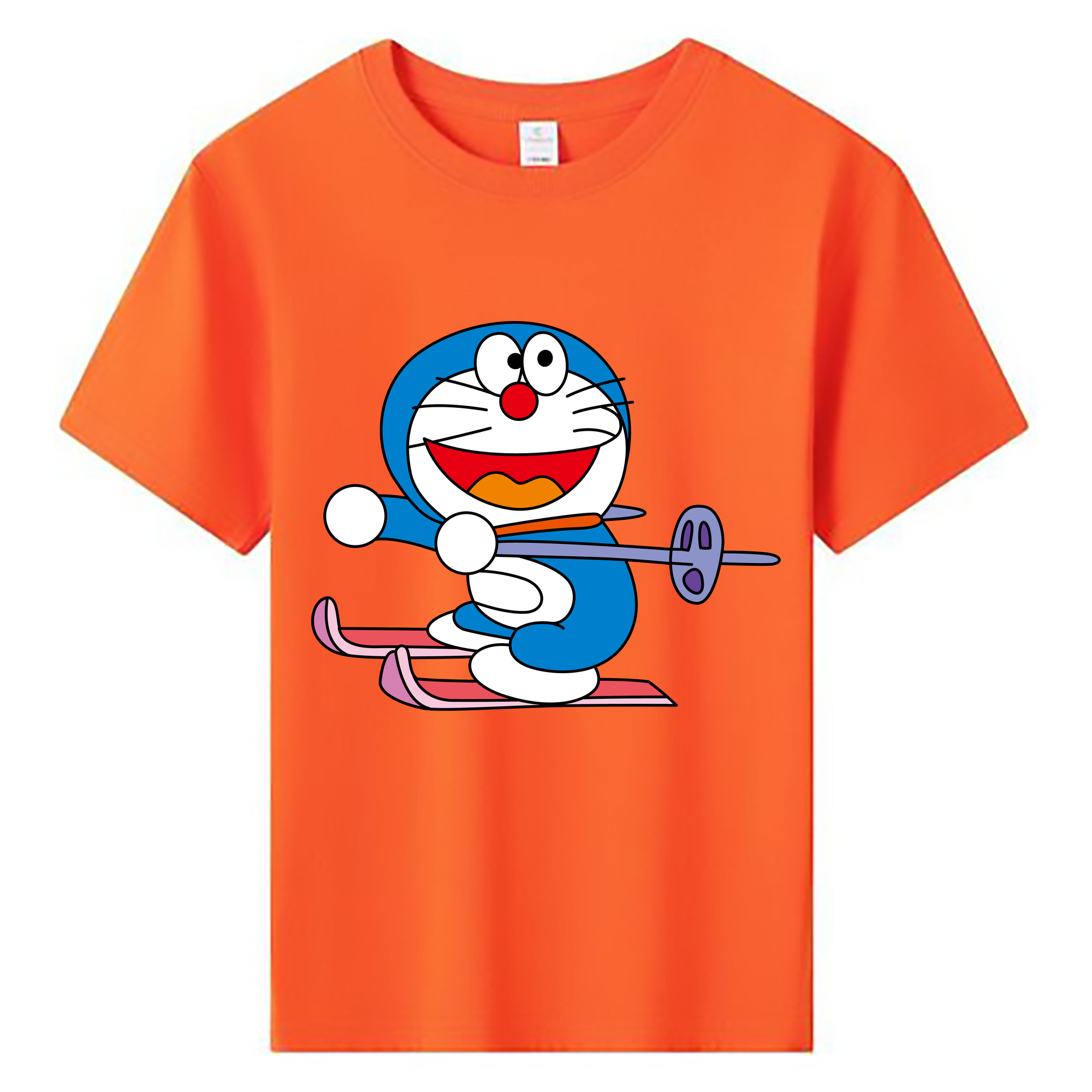 （画像用） ドラえもん Doraemon 綿100％キッズTシャツ（フロントプリント）