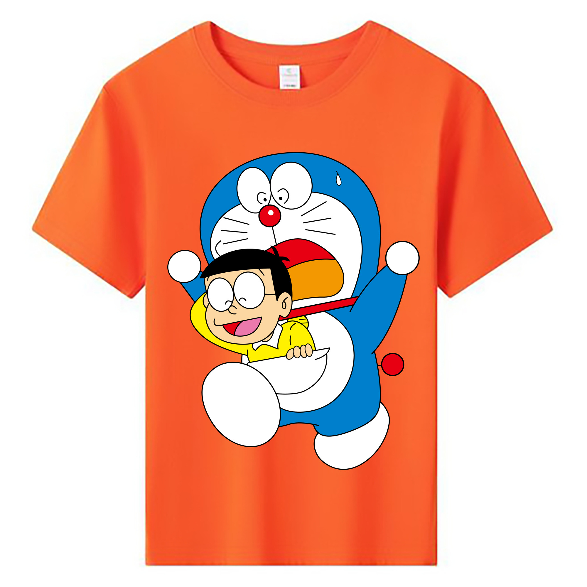 （画像用） ドラえもん Doraemon 綿100％キッズTシャツ（フロントプリント）