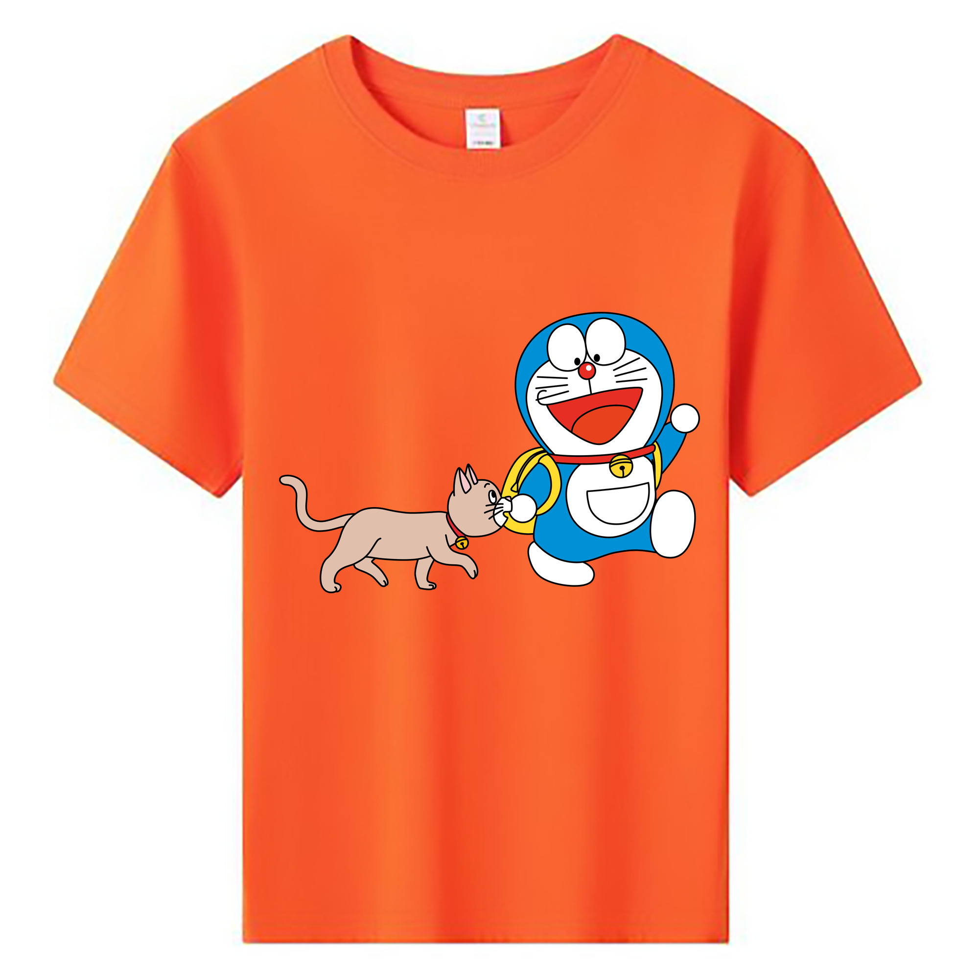 （画像用） ドラえもん Doraemon 綿100％キッズTシャツ（フロントプリント）