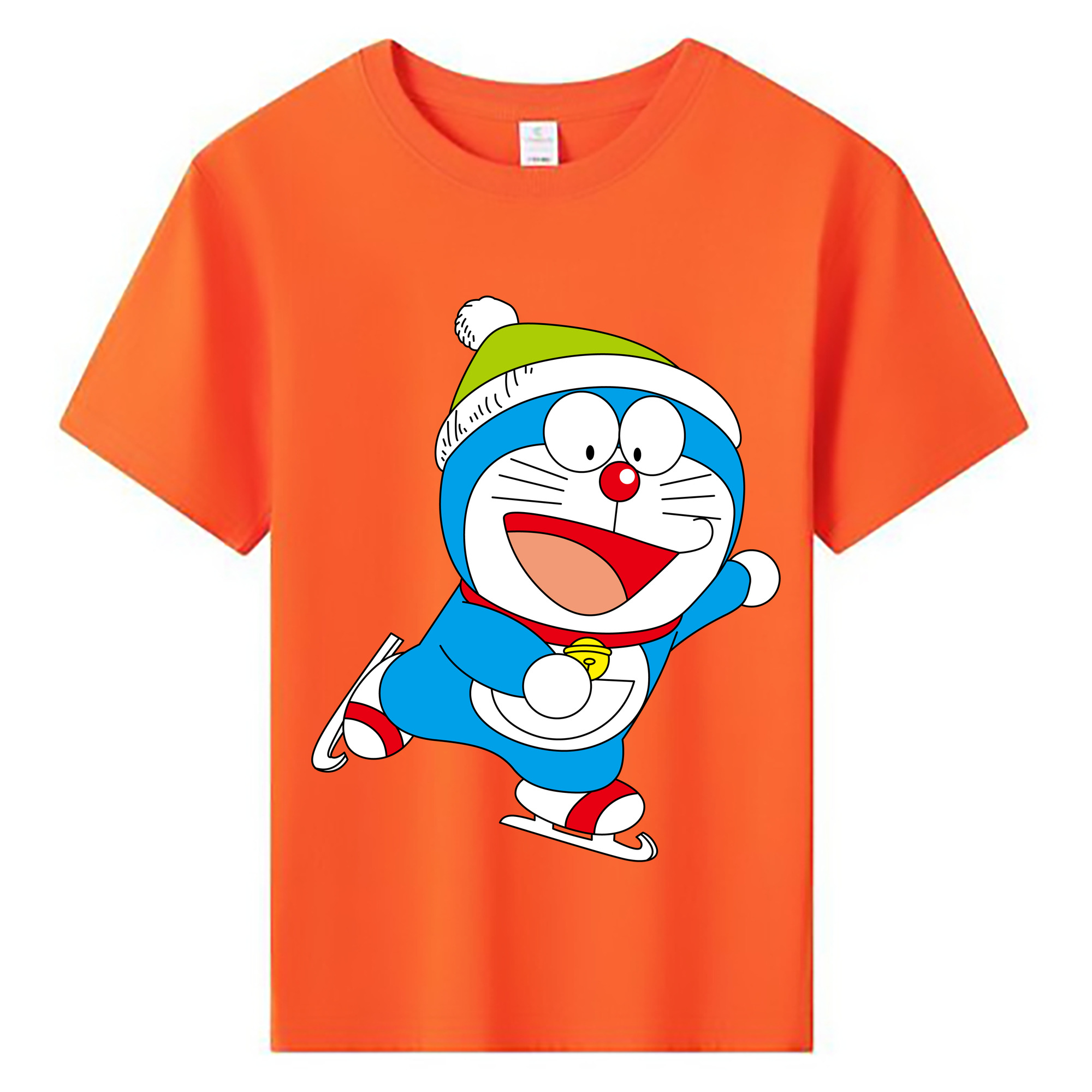 （画像用） ドラえもん Doraemon 綿100％キッズTシャツ（フロントプリント）
