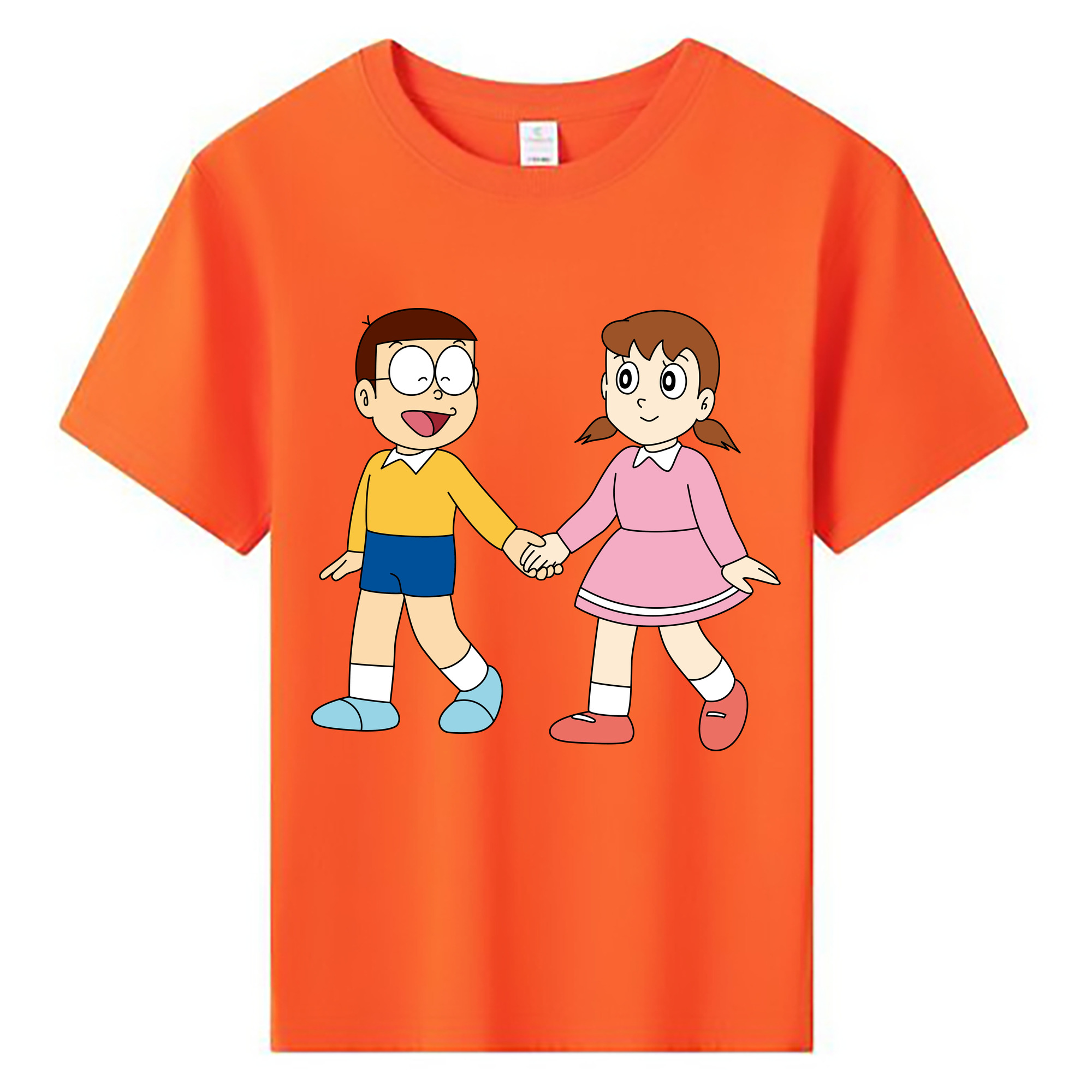 （画像用） ドラえもん 野比 のび太 Doraemon Nobita Nobi 綿100％キッズTシャツ（フロントプリント）