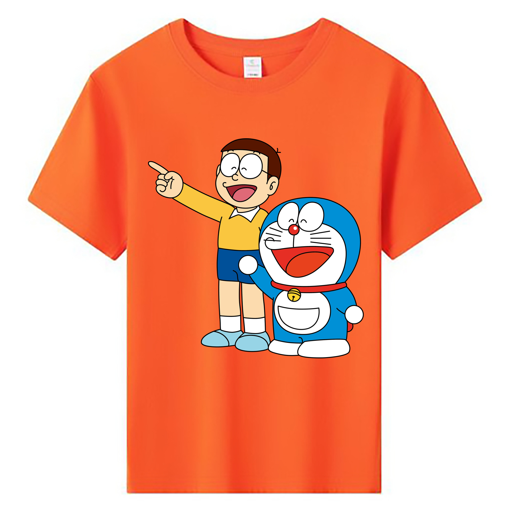 （画像用） ドラえもん 野比 のび太 Doraemon Nobita Nobi 綿100％キッズTシャツ（フロントプリント）