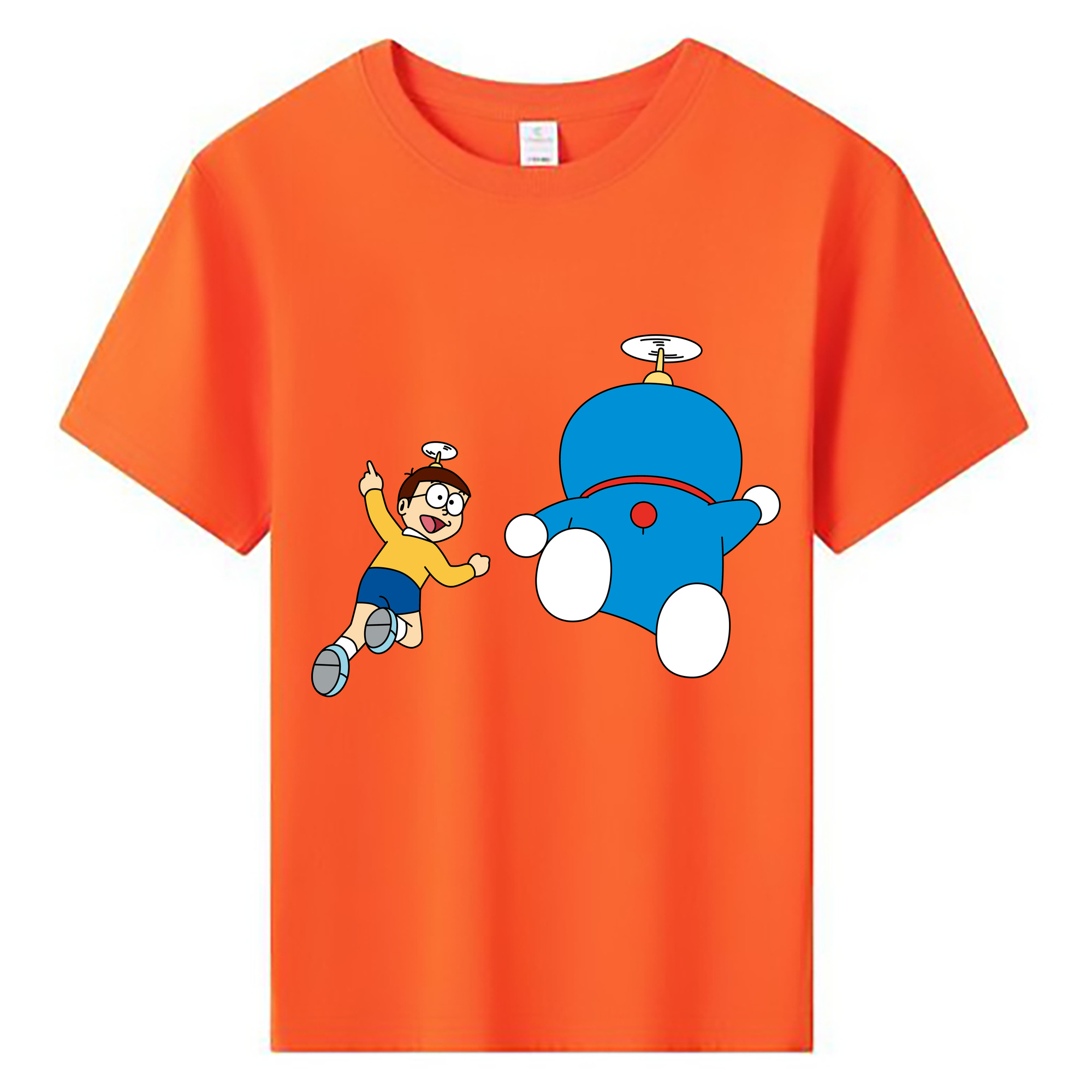 （画像用） ドラえもん 野比 のび太 Doraemon Nobita Nobi 綿100％キッズTシャツ（フロントプリント）