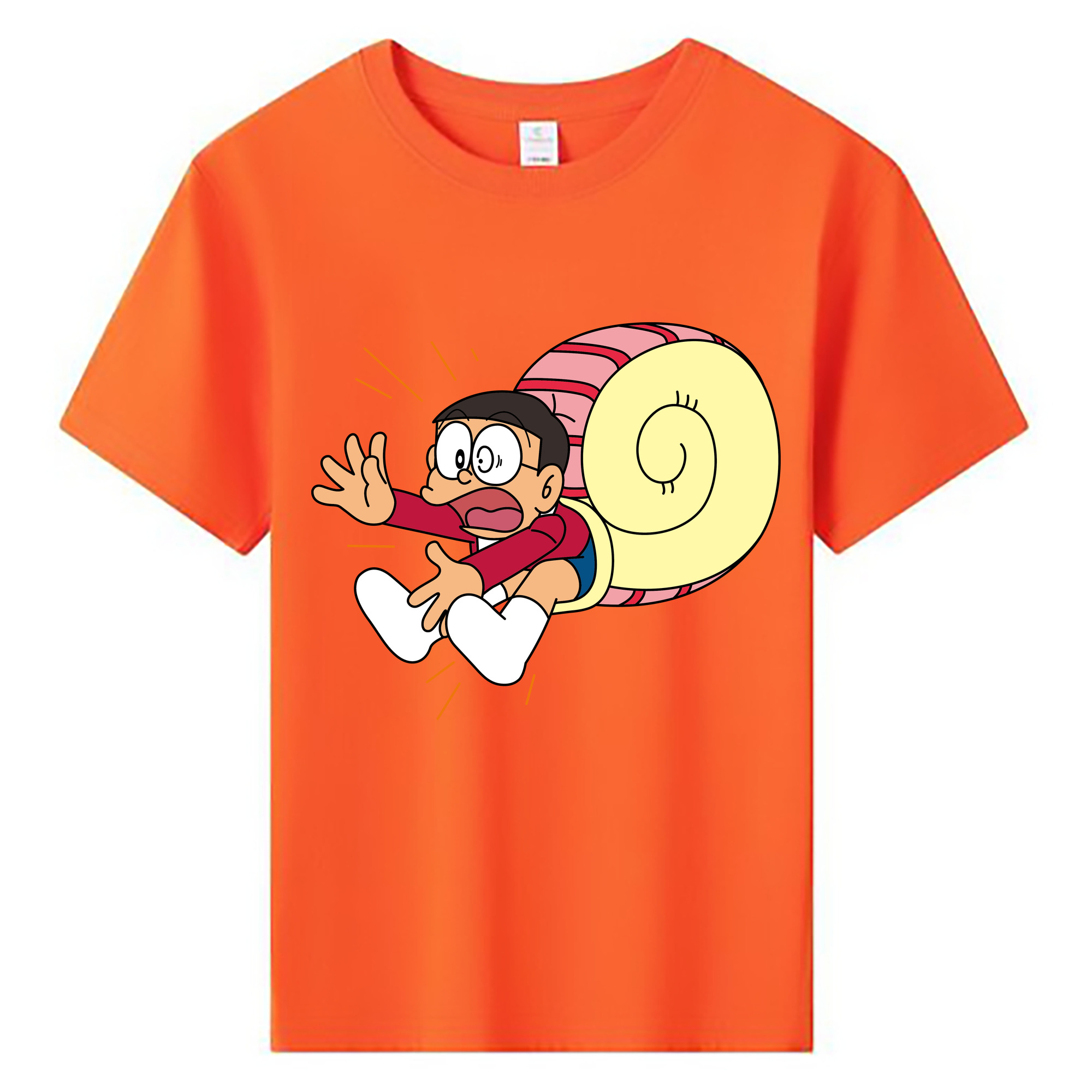 （画像用） ドラえもん 野比 のび太 Doraemon Nobita Nobi 綿100％キッズTシャツ（フロントプリント）