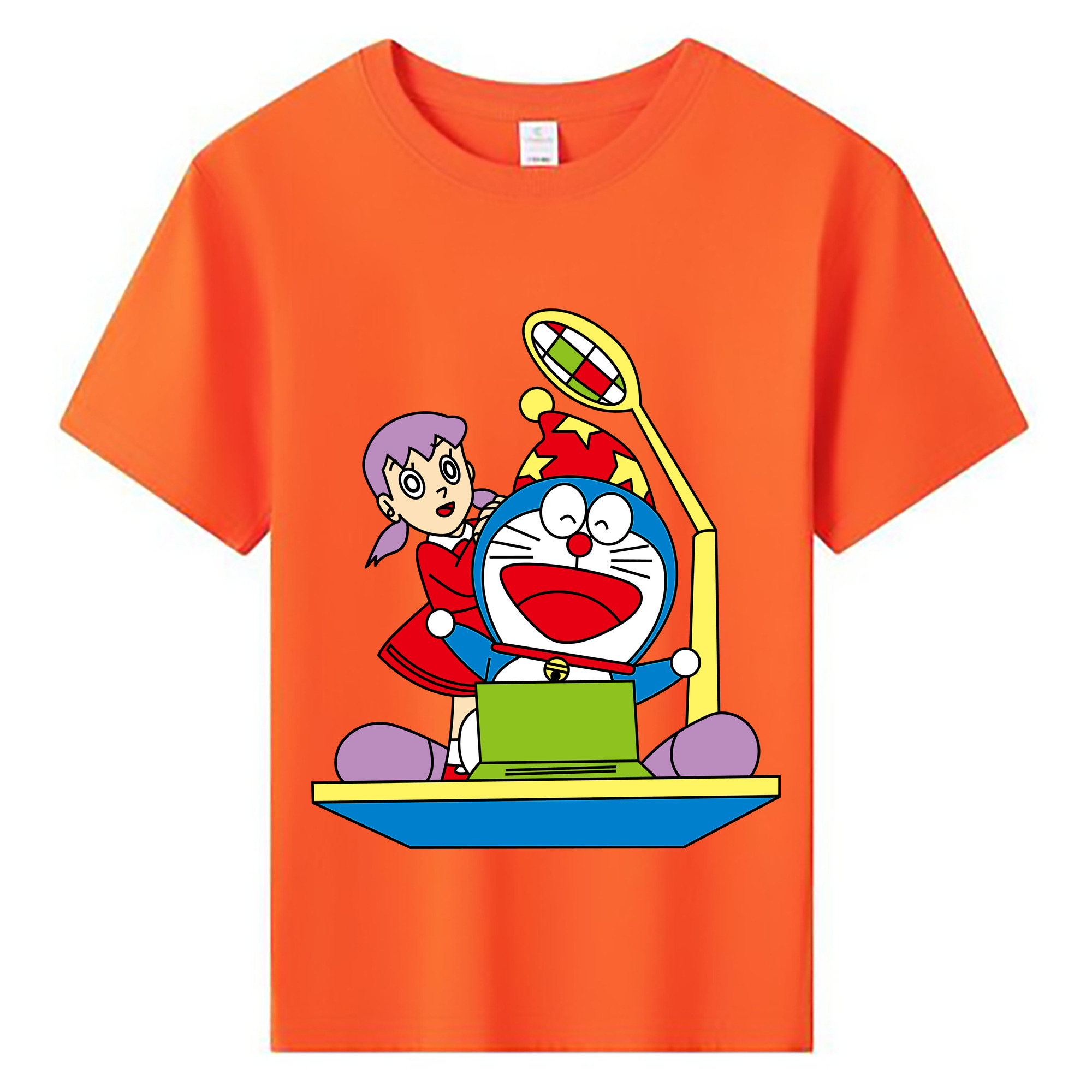 （画像用） ドラえもん みなもと しずか Doraemon Shizuka Minamoto 綿100％キッズTシャツ（フロントプリント）