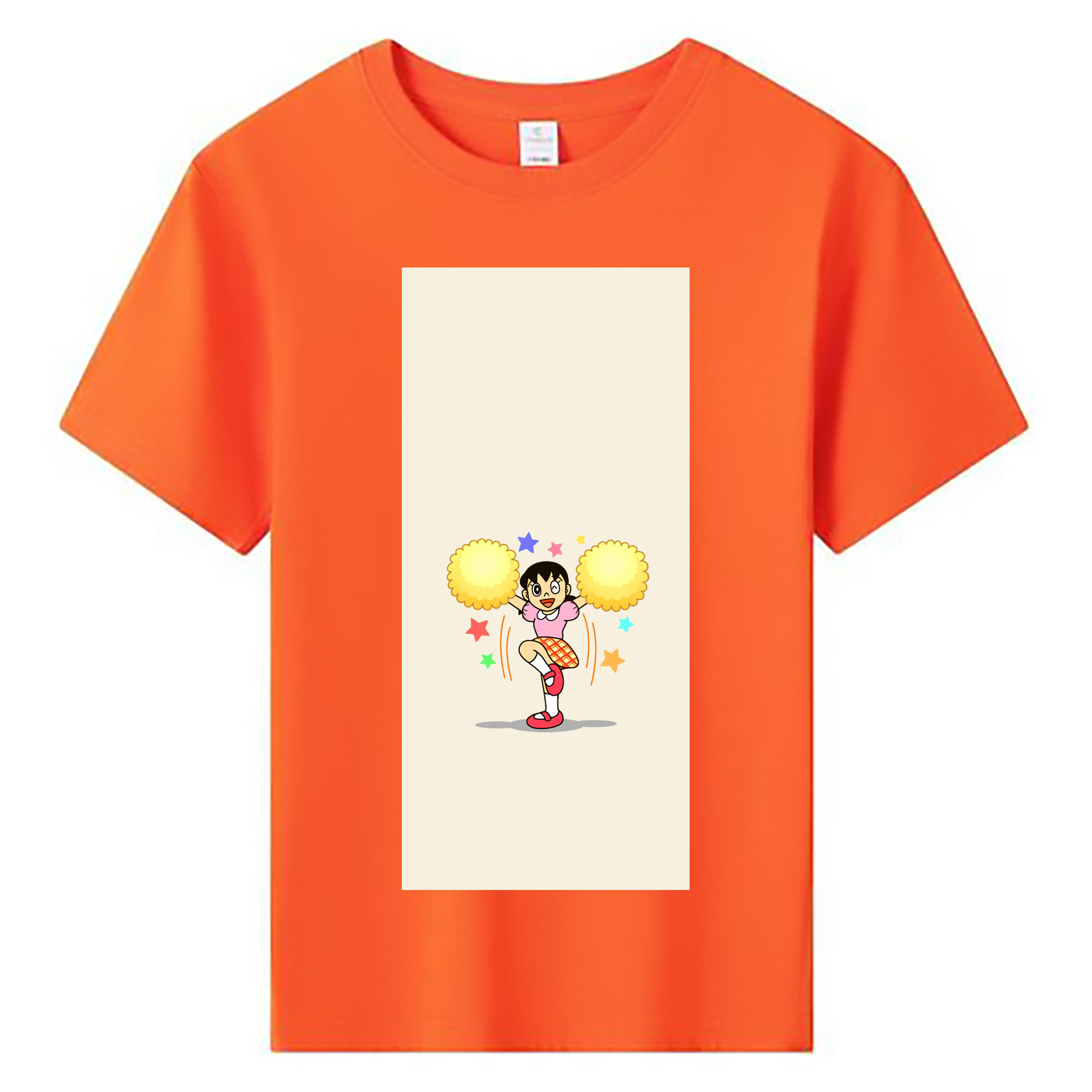 （画像用） ドラえもん みなもと しずか Doraemon Shizuka Minamoto 綿100％キッズTシャツ（フロントプリント）