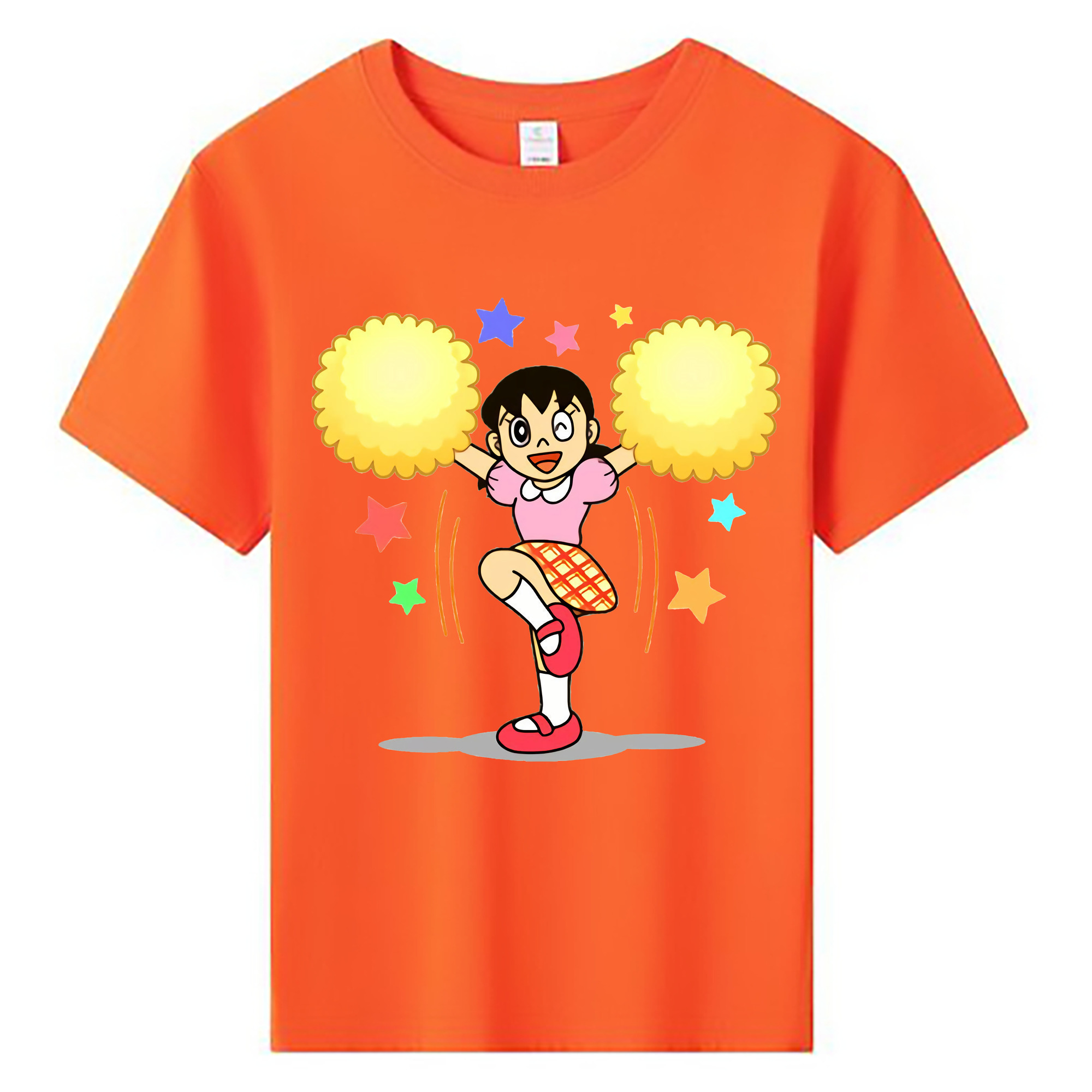 （画像用） ドラえもん みなもと しずか Doraemon Shizuka Minamoto 綿100％キッズTシャツ（フロントプリント）