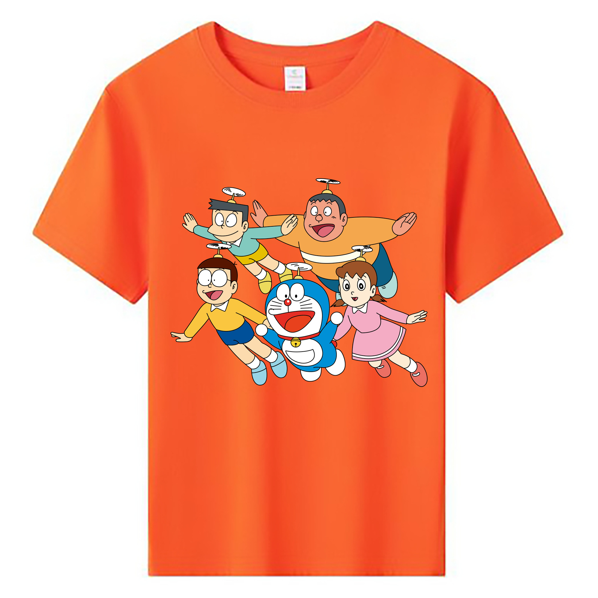 （画像用） ドラえもん 骨川 スネ夫 Doraemon Honekawa Suneo 綿100％キッズTシャツ（フロントプリント）