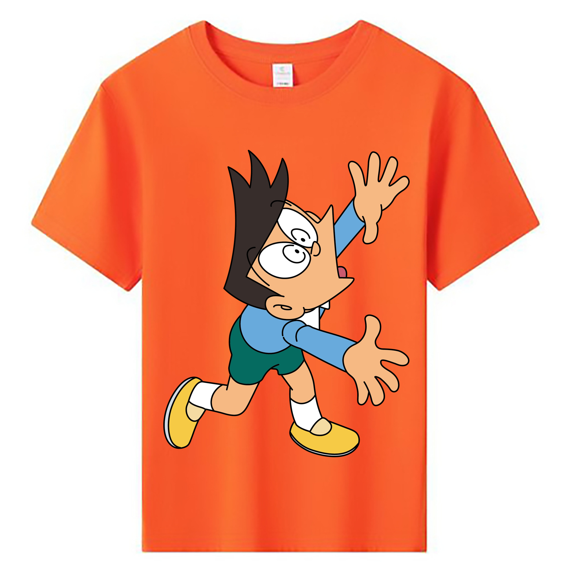（画像用） ドラえもん 骨川 スネ夫 Doraemon Honekawa Suneo 綿100％キッズTシャツ（フロントプリント）