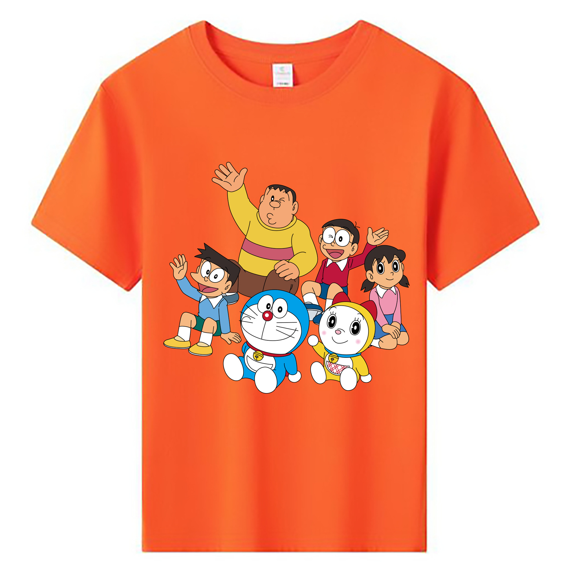 （画像用） ドラえもん 骨川 スネ夫 Doraemon Honekawa Suneo 綿100％キッズTシャツ（フロントプリント）