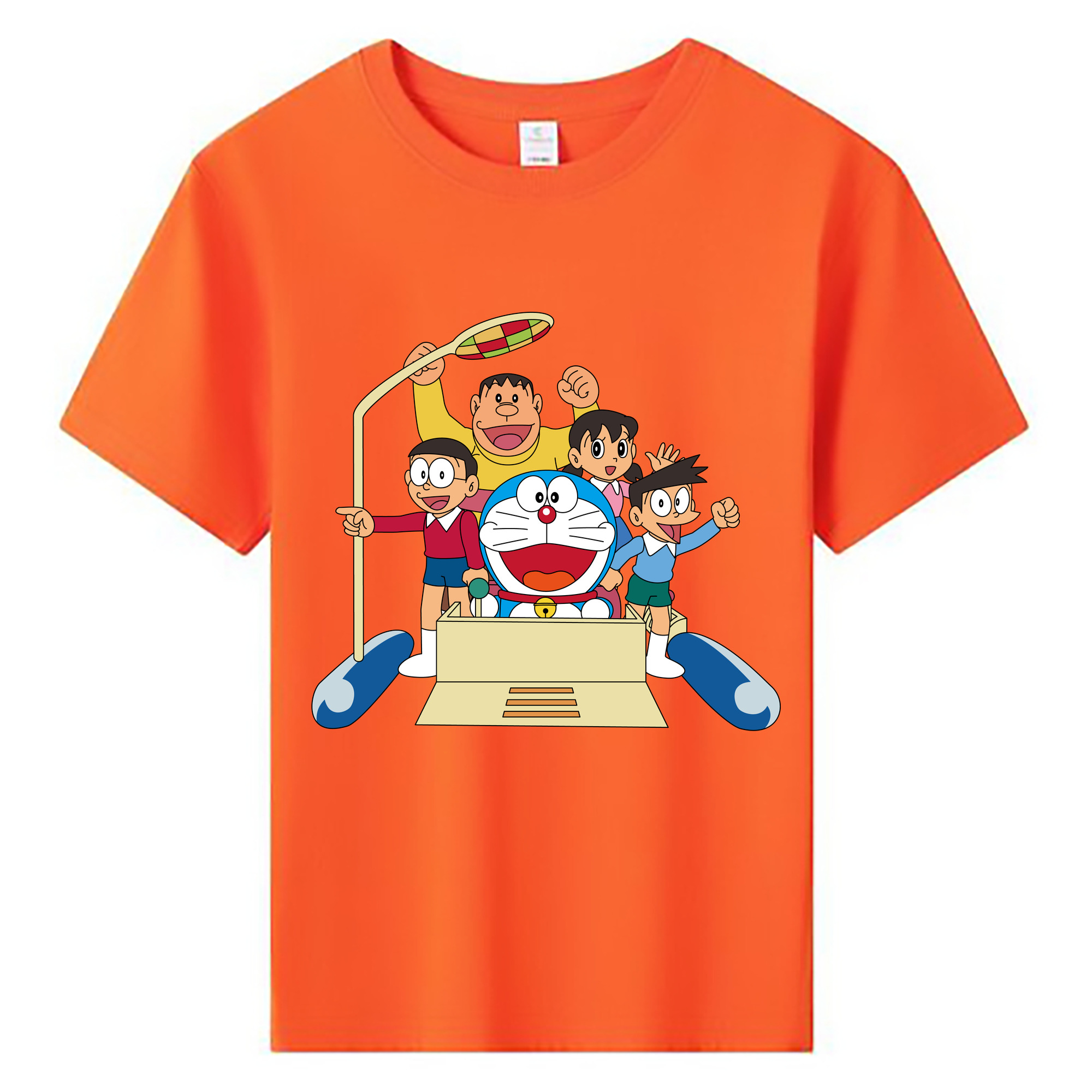 （画像用） ドラえもん 骨川 スネ夫 Doraemon Honekawa Suneo 綿100％キッズTシャツ（フロントプリント）