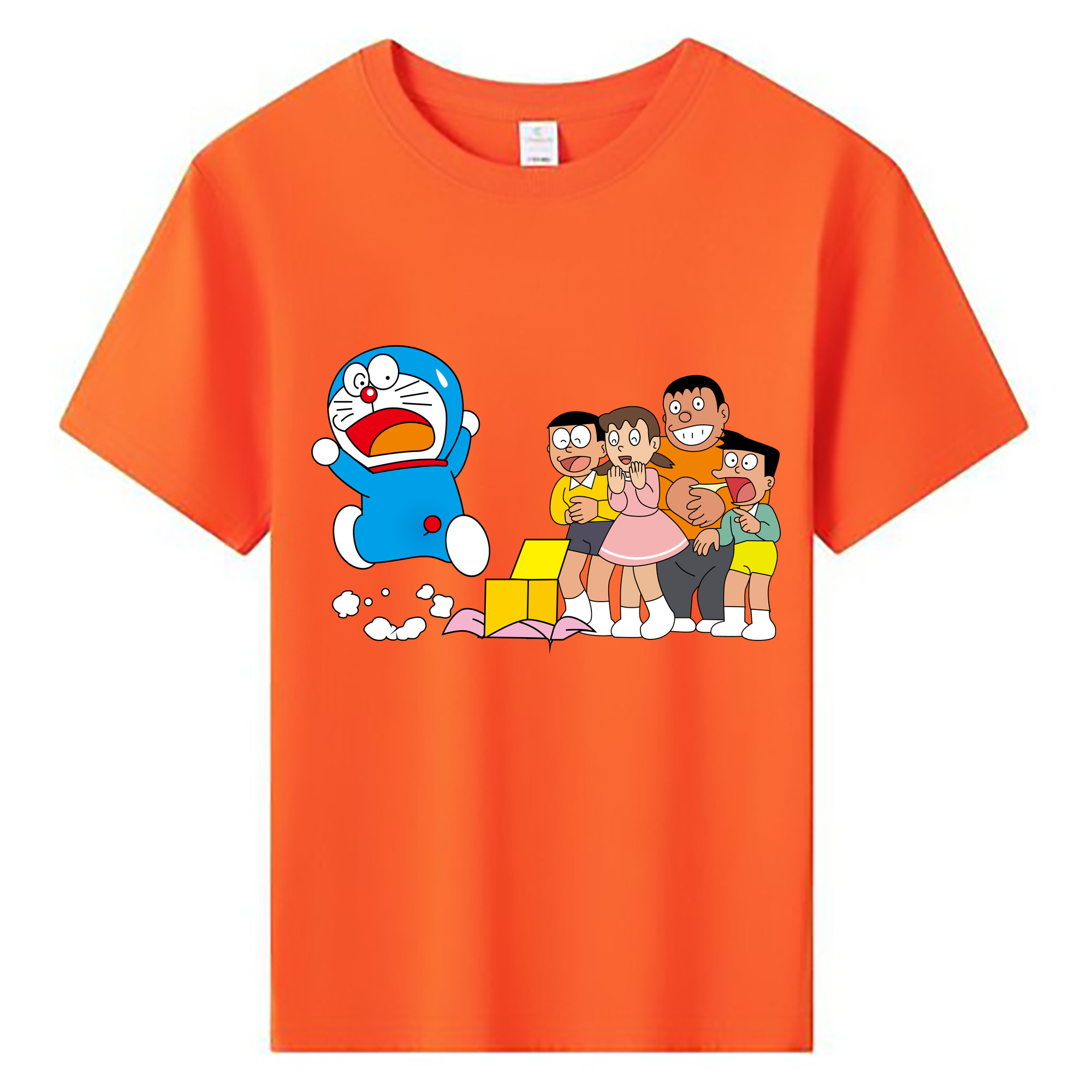 （画像用） ドラえもん 骨川 スネ夫 Doraemon Honekawa Suneo 綿100％キッズTシャツ（フロントプリント）