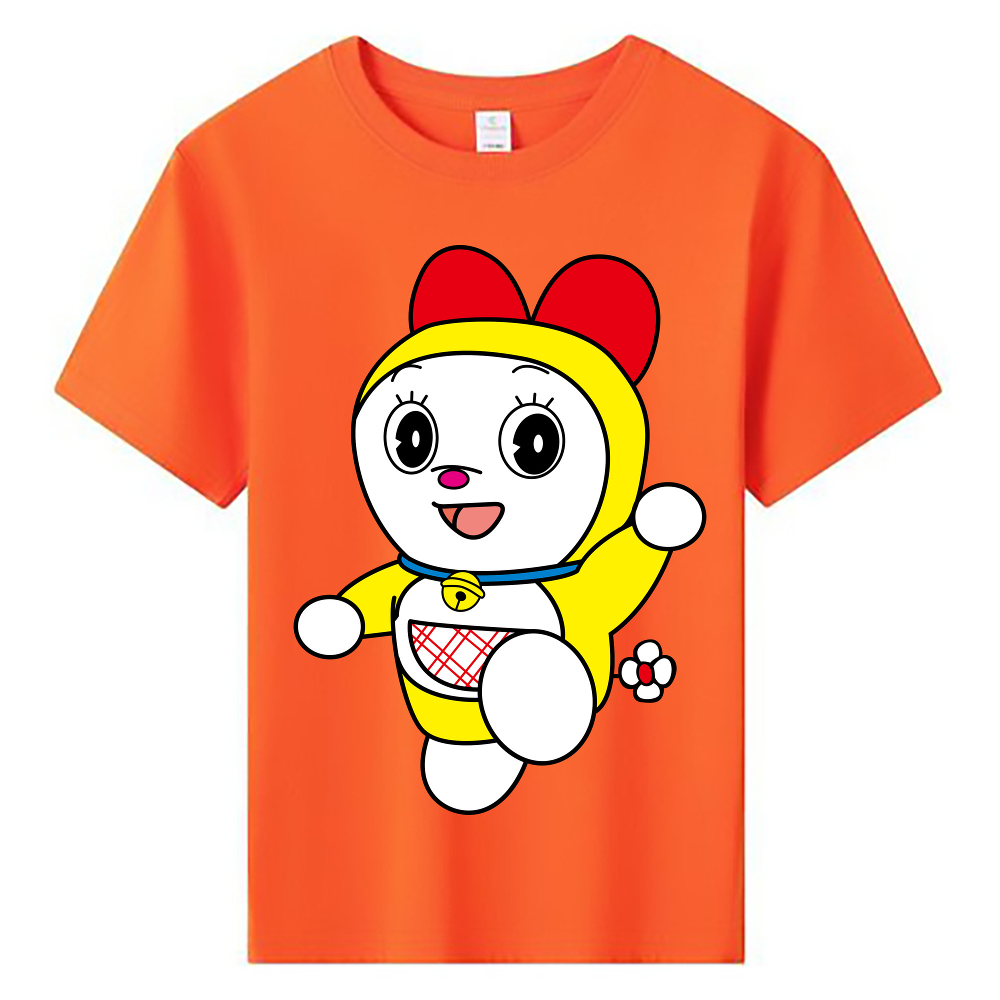 （画像用） ドラえもん ドラミ Doraemon Dorami 綿100％キッズTシャツ（フロントプリント）