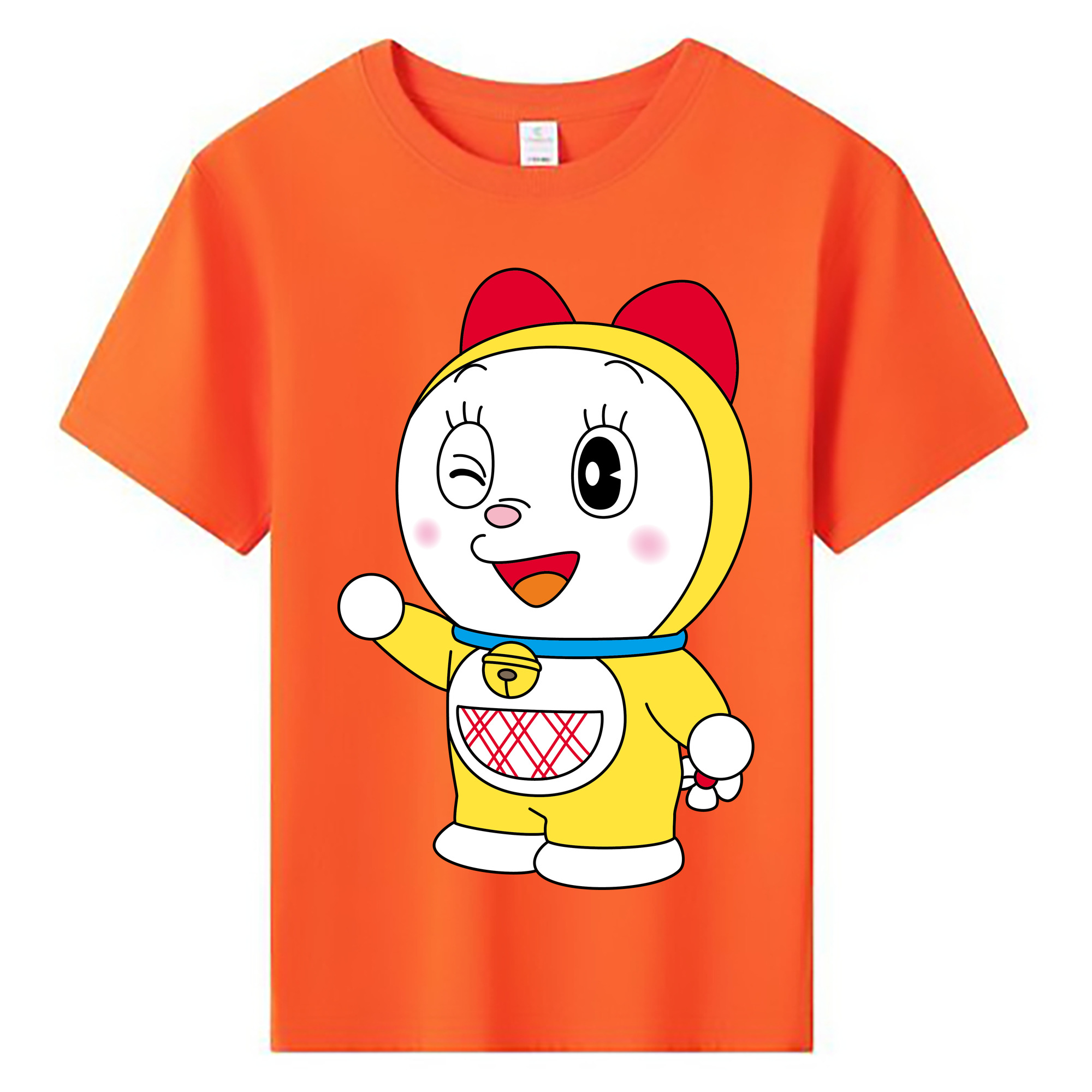 （画像用） ドラえもん ドラミ Doraemon Dorami 綿100％キッズTシャツ（フロントプリント）