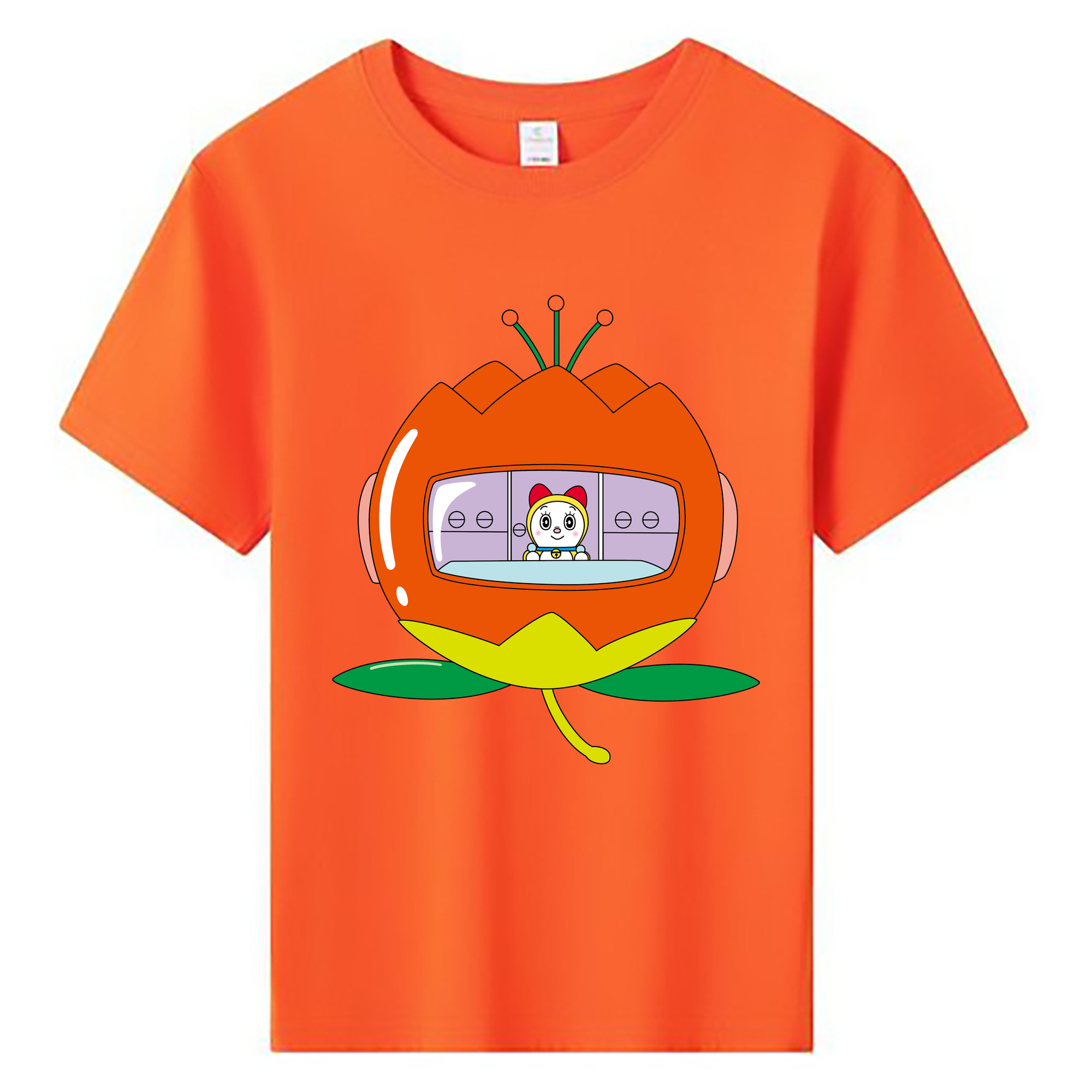 （画像用） ドラえもん ドラミ Doraemon Dorami 綿100％キッズTシャツ（フロントプリント）