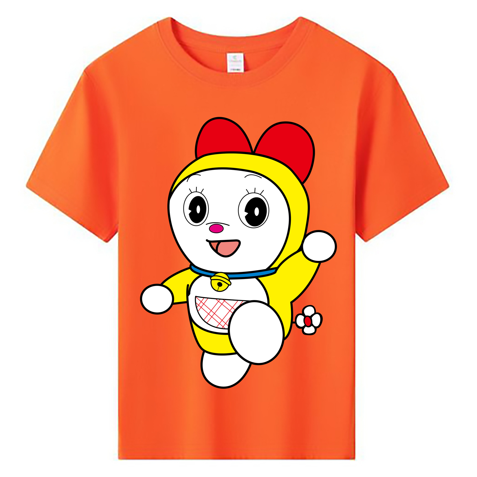 （画像用） ドラえもん ドラミ Doraemon Dorami 綿100％キッズTシャツ（フロントプリント）
