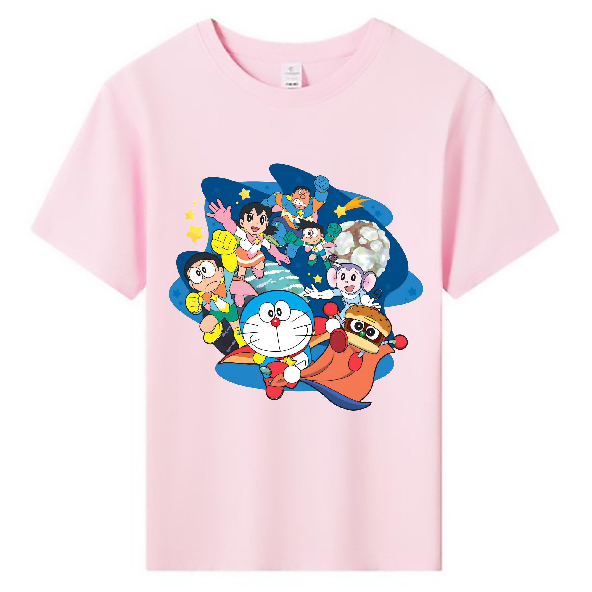（画像用） ドラえもん Doraemon 綿100％キッズTシャツ（フロントプリント）