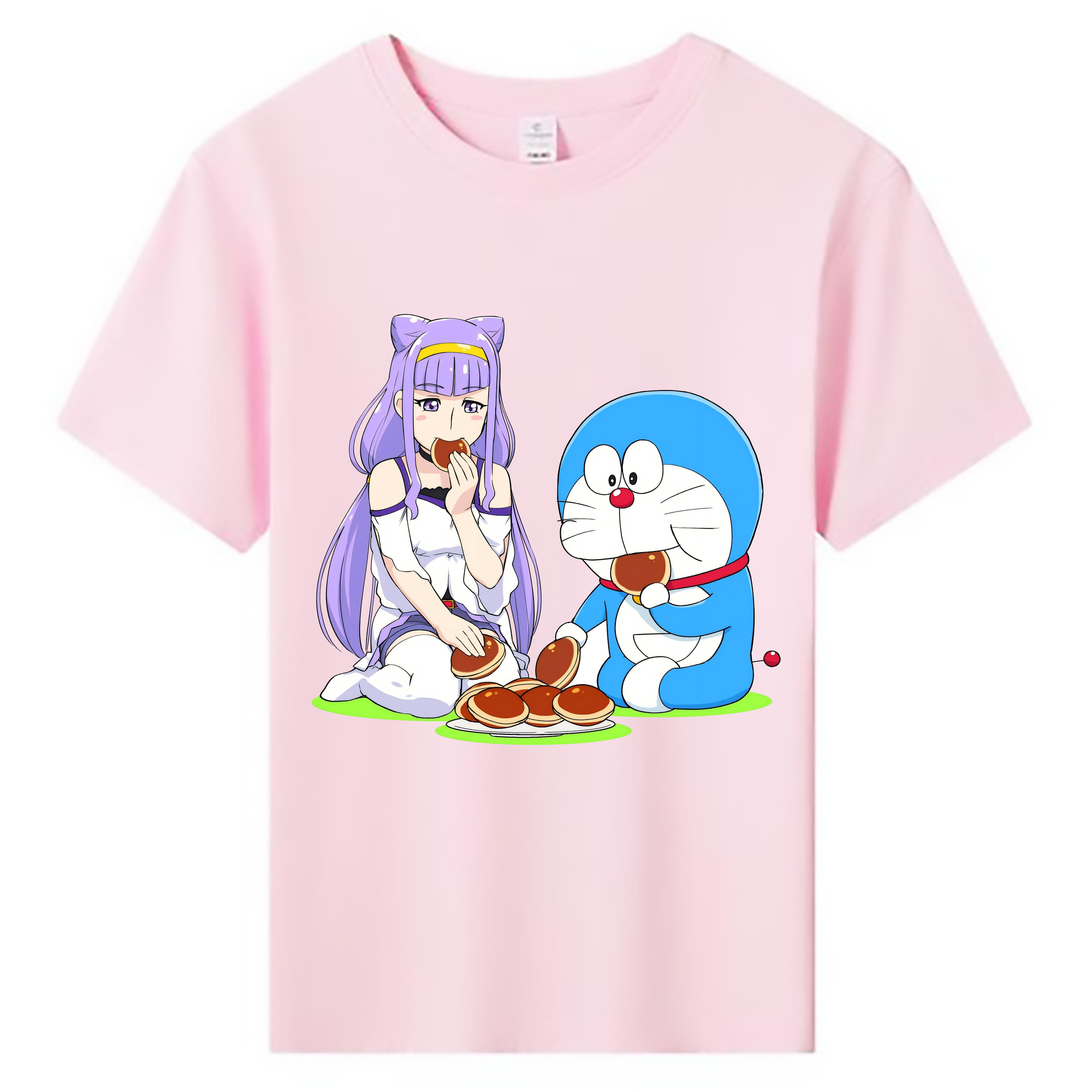 （画像用） ドラえもん Doraemon 綿100％キッズTシャツ（フロントプリント）