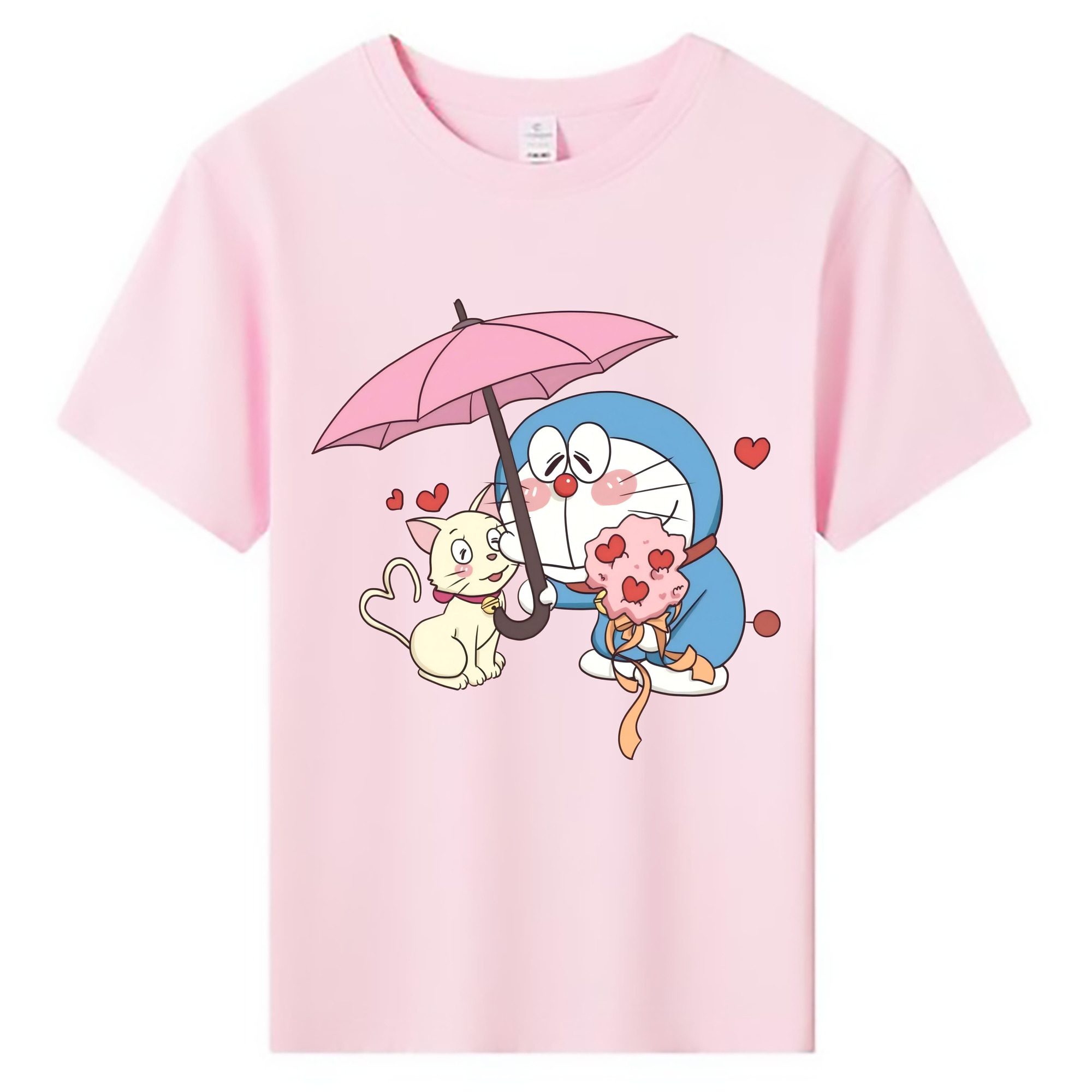 （画像用） ドラえもん Doraemon 綿100％キッズTシャツ（フロントプリント）