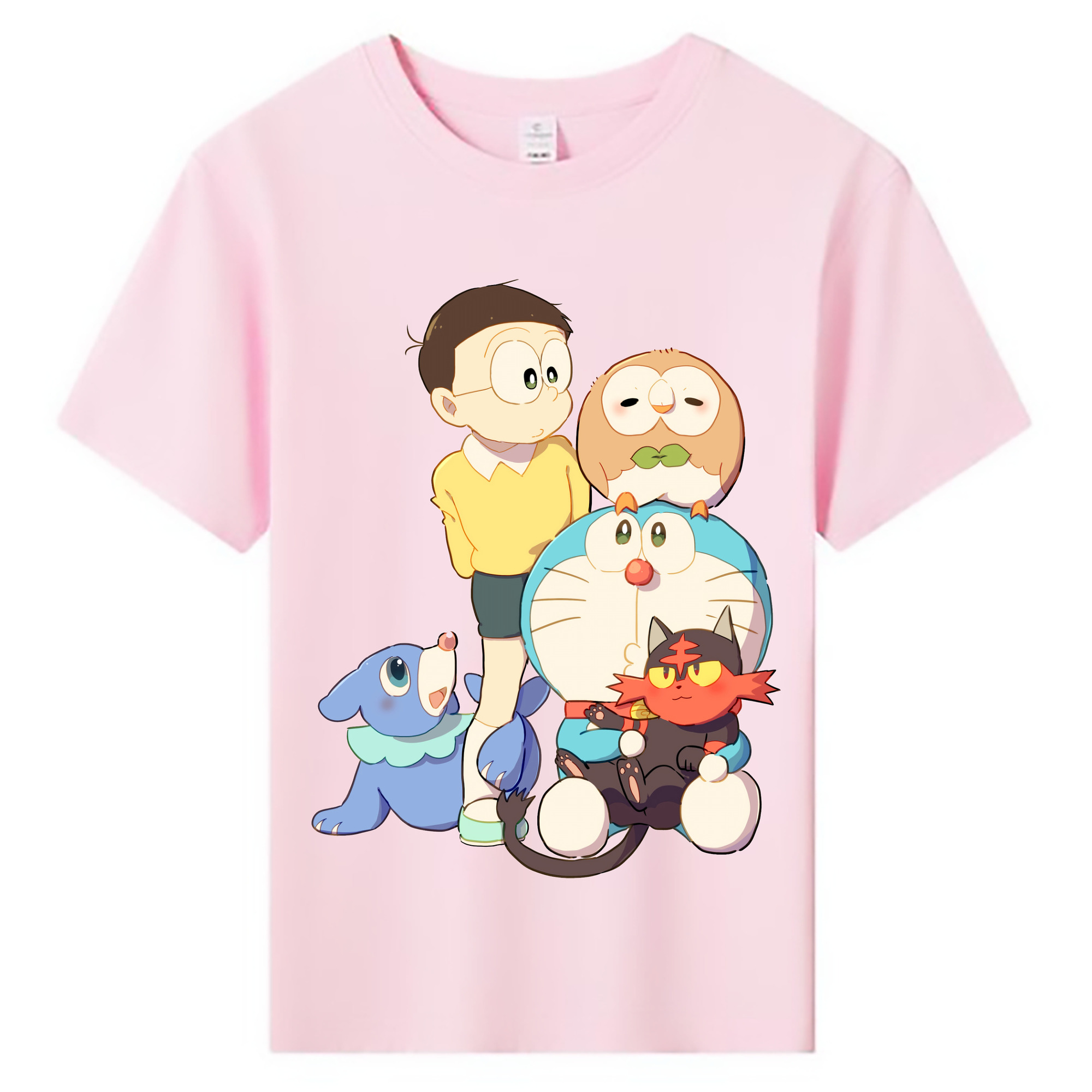 （画像用） ドラえもん Doraemon 綿100％キッズTシャツ（フロントプリント）