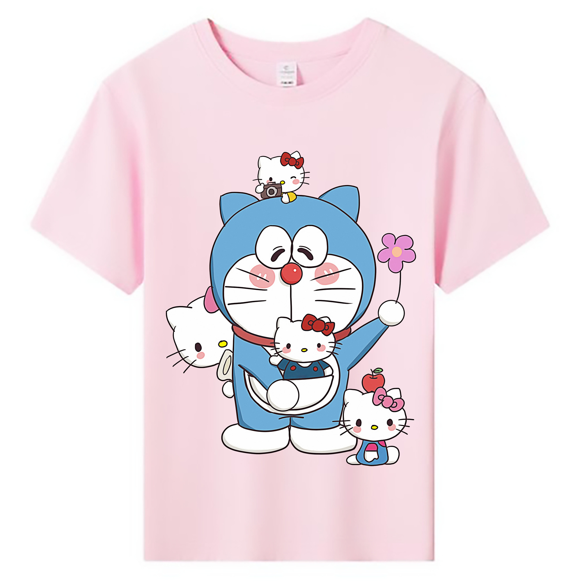 （画像用） ドラえもん Doraemon 綿100％キッズTシャツ（フロントプリント）