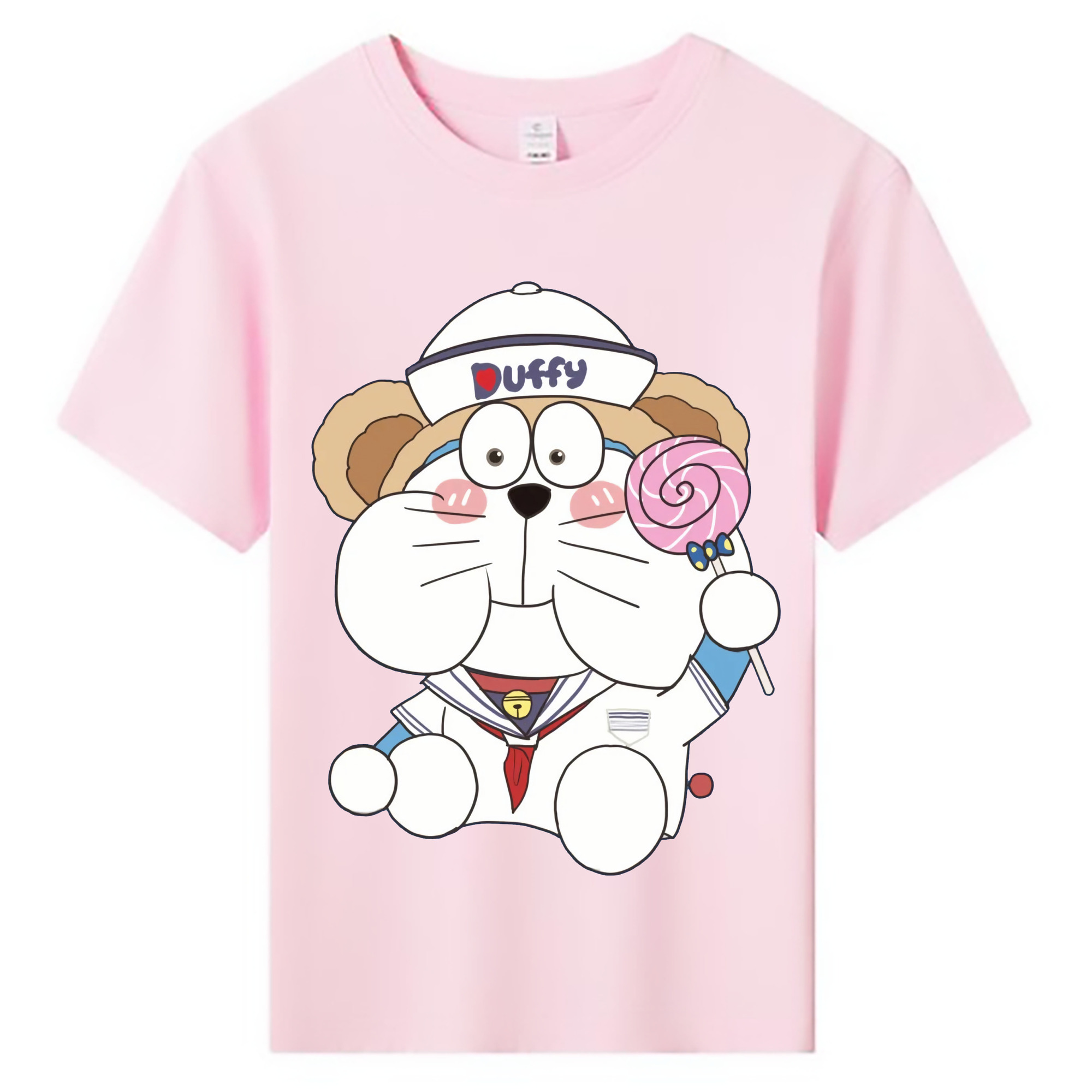 （画像用） ドラえもん Doraemon 綿100％キッズTシャツ（フロントプリント）