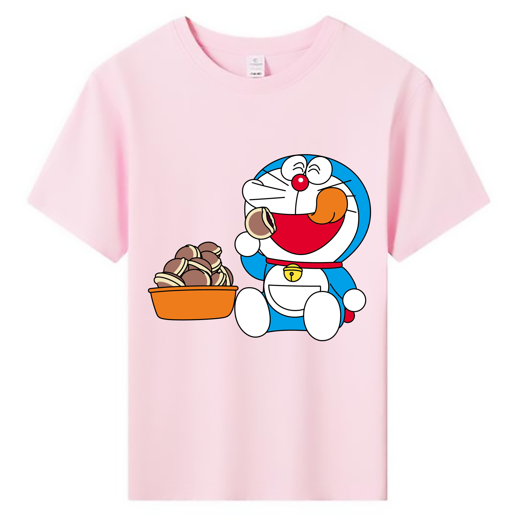 （画像用） ドラえもん Doraemon 綿100％キッズTシャツ（フロントプリント）