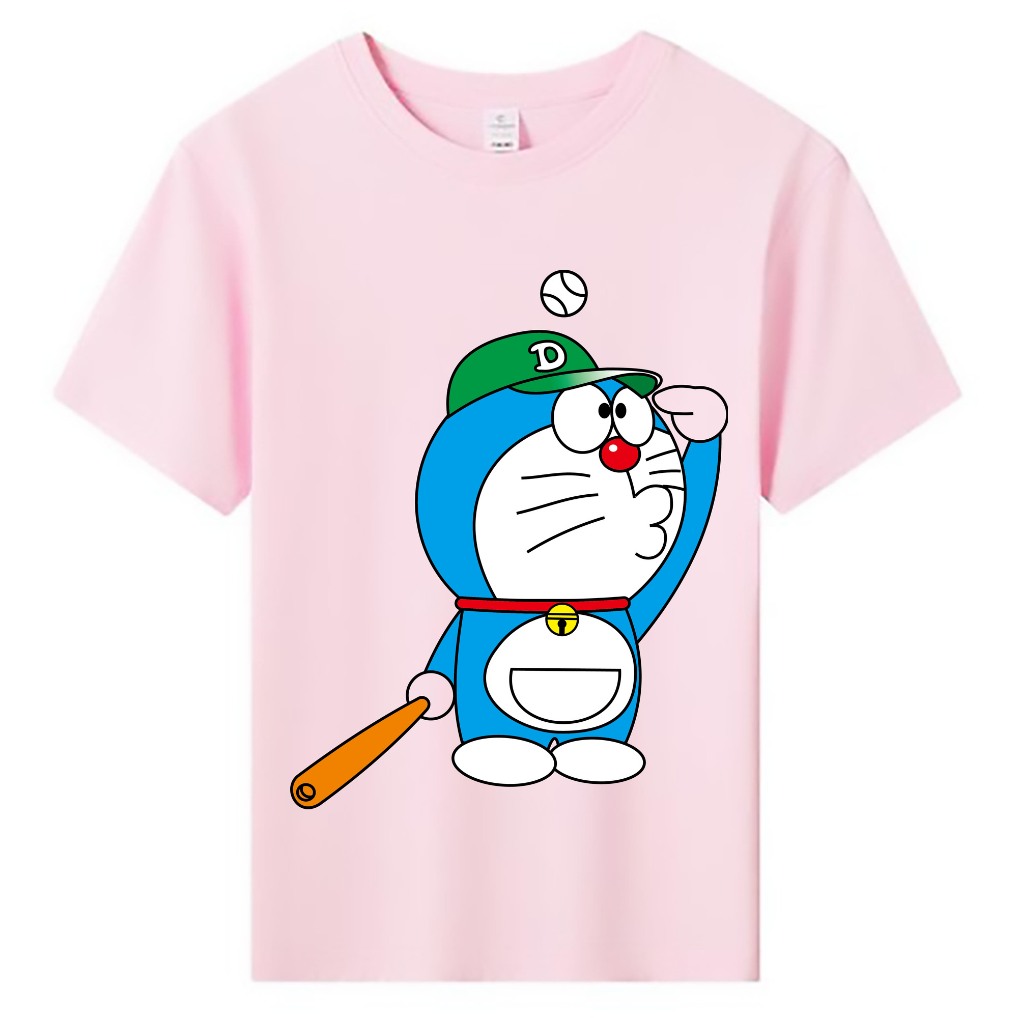 （画像用） ドラえもん Doraemon 綿100％キッズTシャツ（フロントプリント）