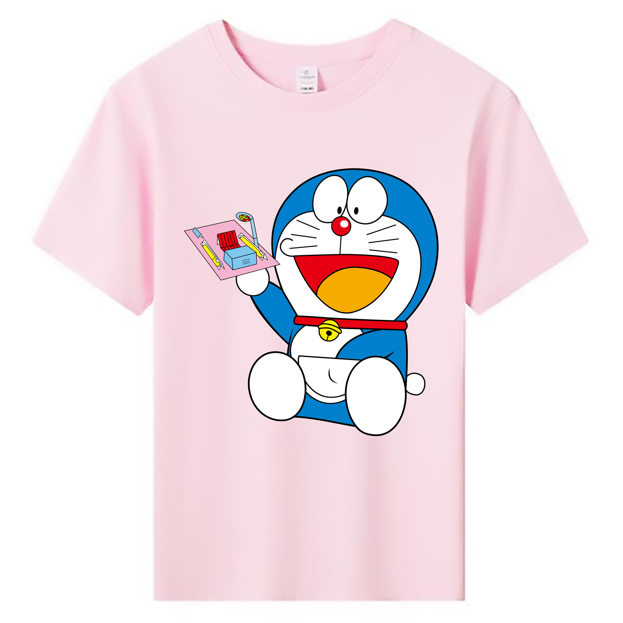 （画像用） ドラえもん Doraemon 綿100％キッズTシャツ（フロントプリント）